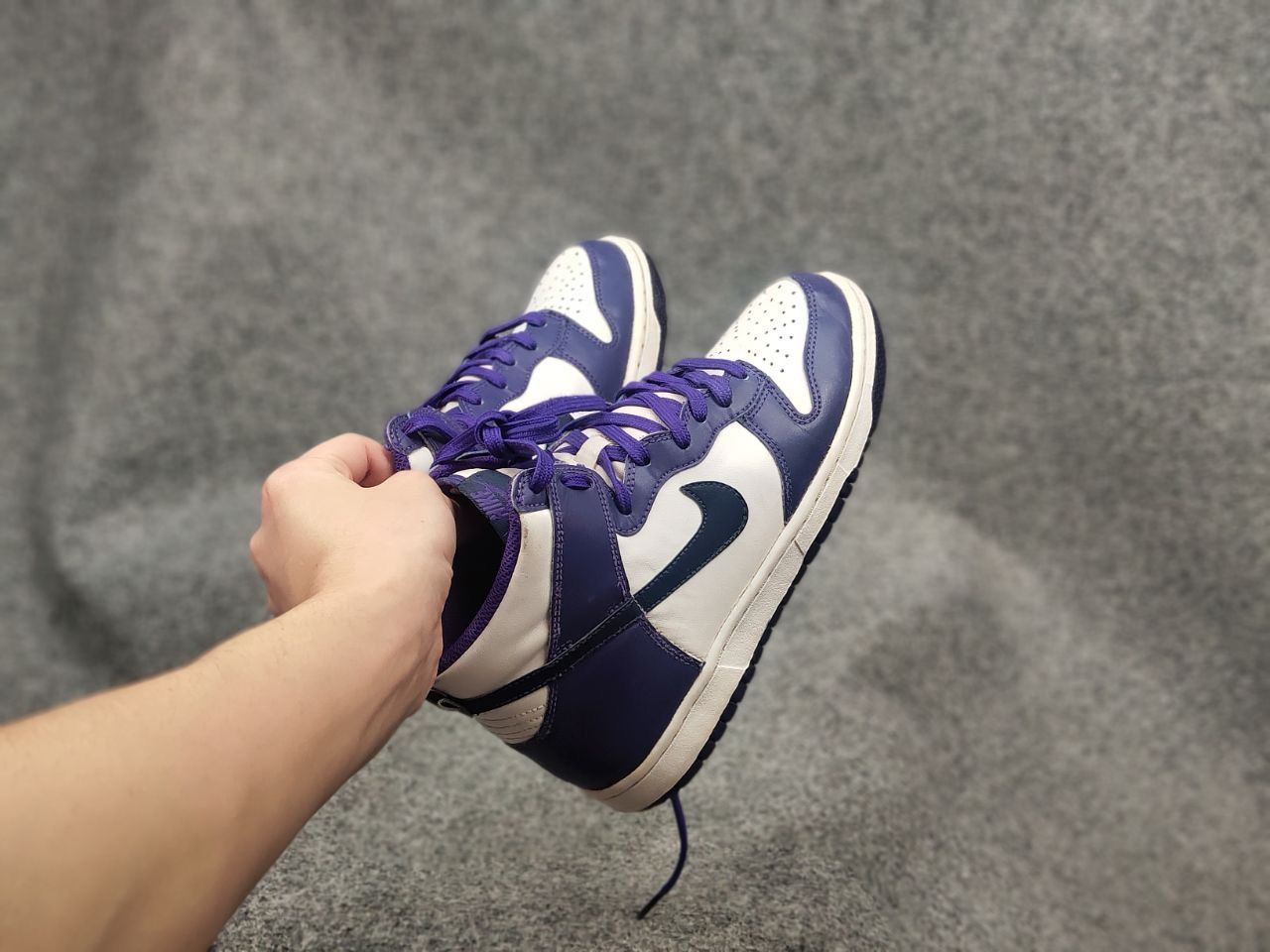 Nike Nike Dunk High Electro Purple Leather Shoes Sneaker Vintage Size US 8 / IT 38 - 19 Thumbnail