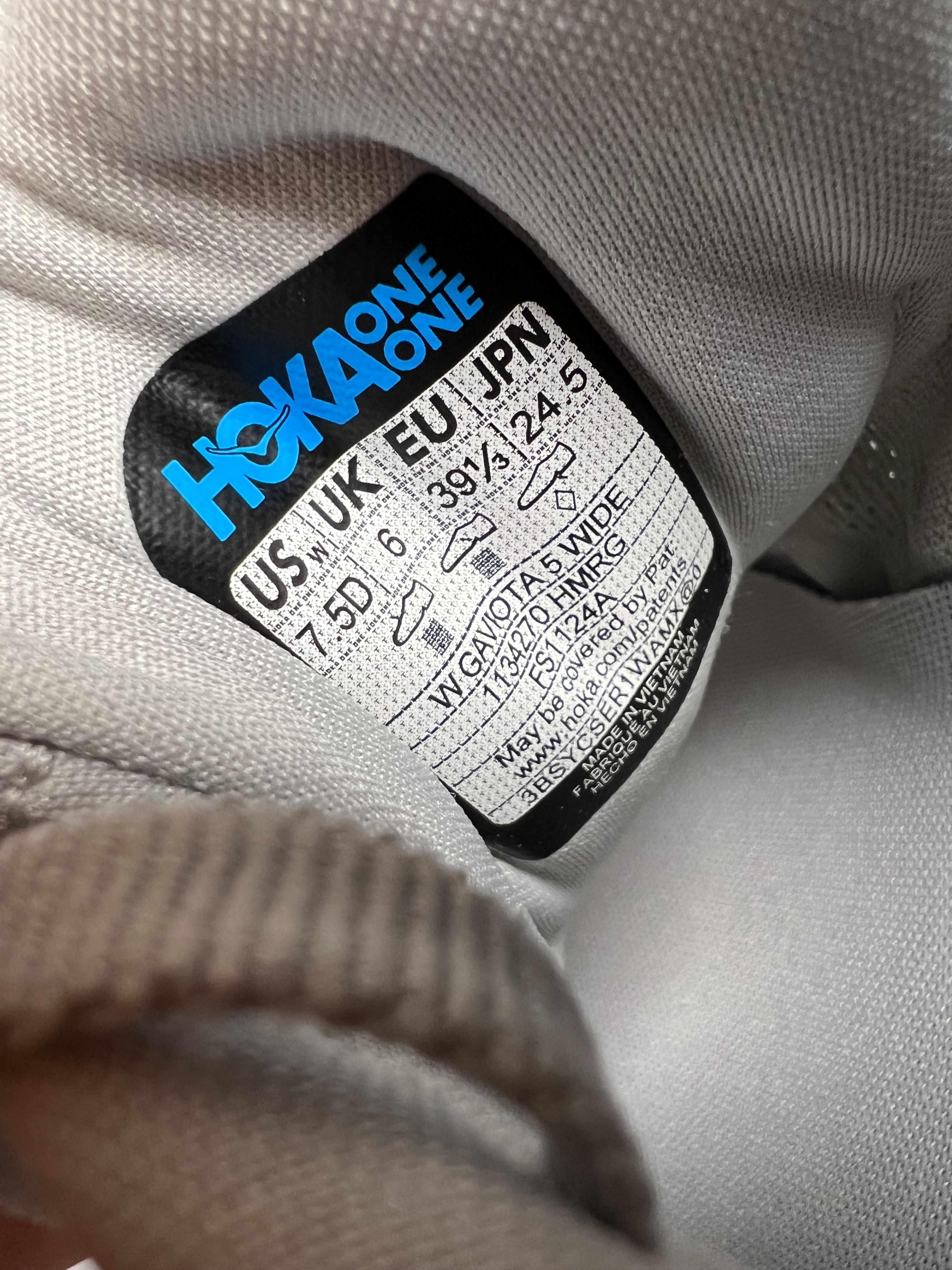 Hoka 7.5D Hoka One One Gaviota 5 Wide Running Shoes Walking Size US 7.5 / IT 37.5 - 19 Thumbnail