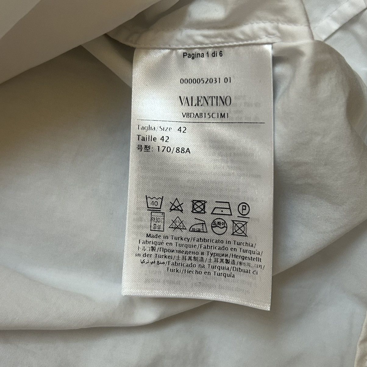 Valentino valentino white button shirt Size S / US 4 / IT 40 - 5 Thumbnail