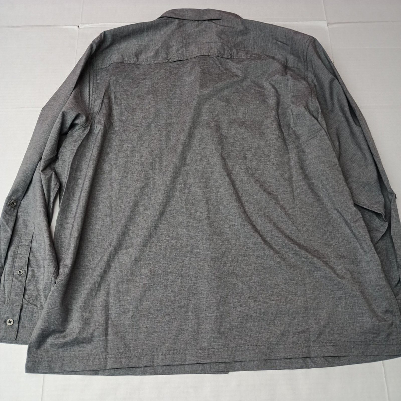 Wrangler Wrangler Men's 2XL Gray Thru Hike Shirt Vented Roll Tab UPF Size US XXL / EU 58 / 5 - 10 Thumbnail