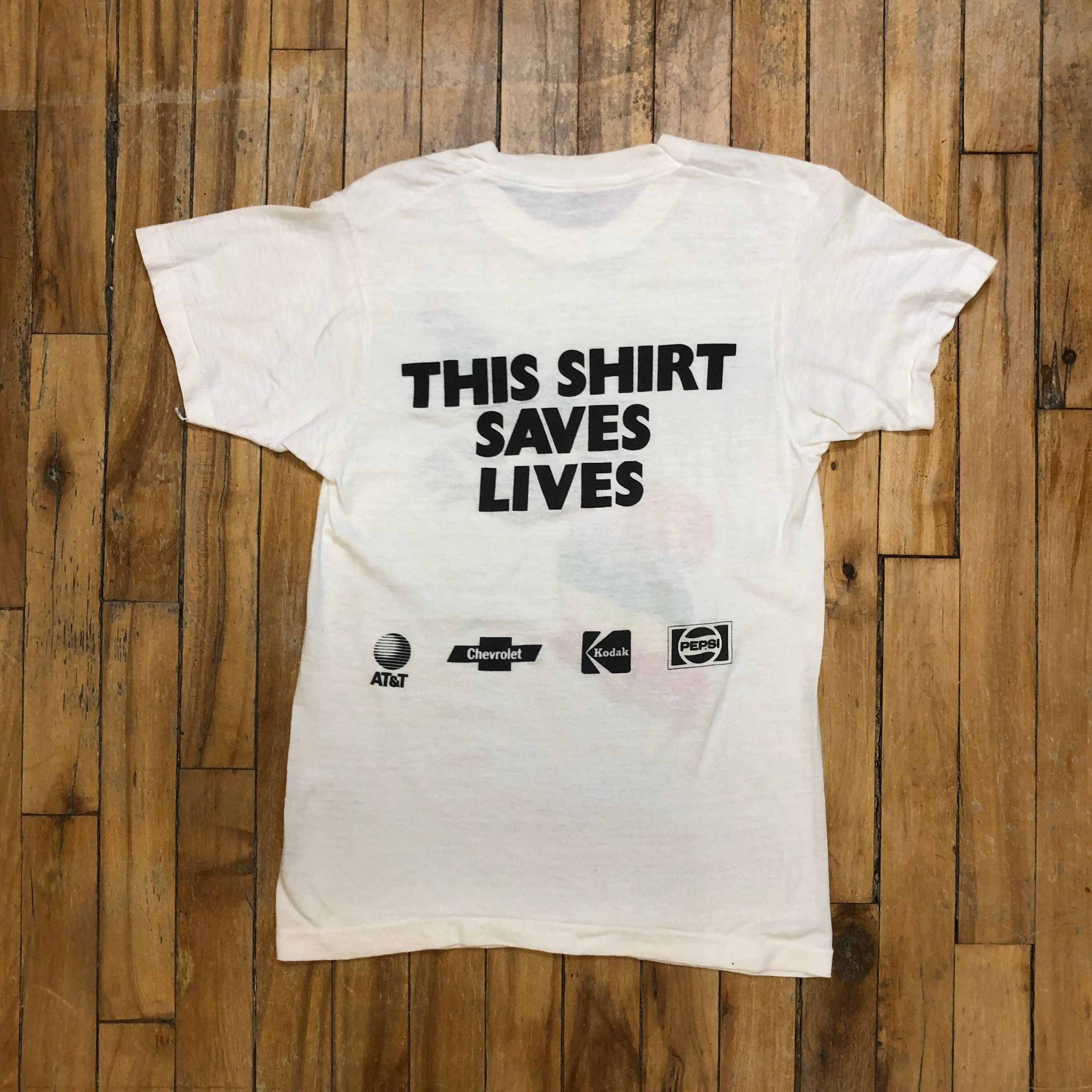Other 1985 Live Aid Music Festival "This Shirt Saves Lives" Made In USA Screen Stars Single Stitch T-Shirt Size Small Size US S / EU 44-46 / 1 - 2 Thumbnail
