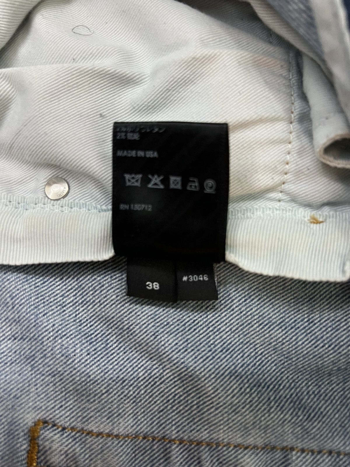 Amiri Amiri MX1 Light Blue Denim Jeans Black Knee Patch – Size 38 Size US 38 / EU 54 - 5 Thumbnail