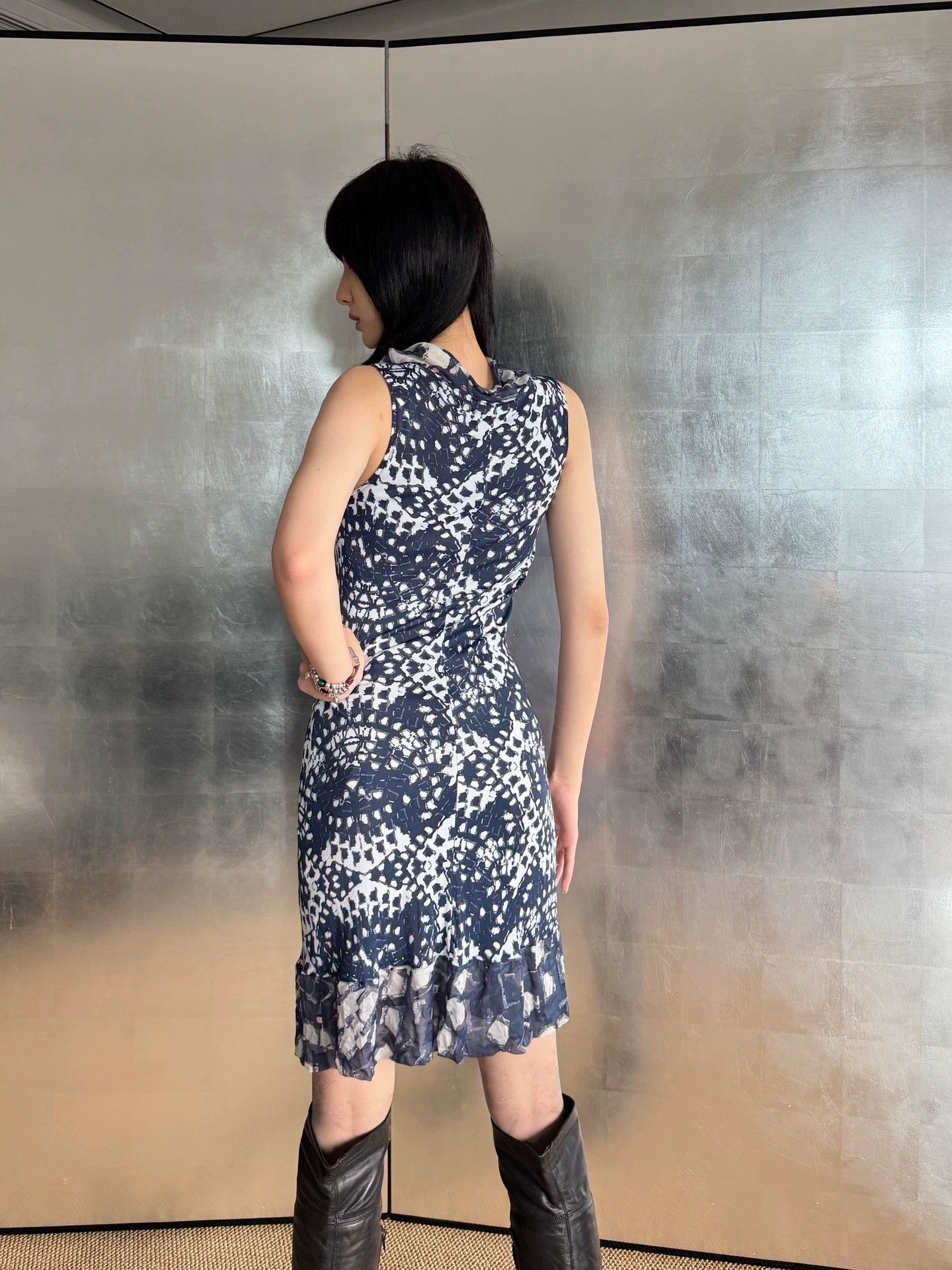 Other Italian Brand Psychedelic Stretchy Tulle Dress M Vintage Size M / US 6-8 / IT 42-44 - 6 Thumbnail