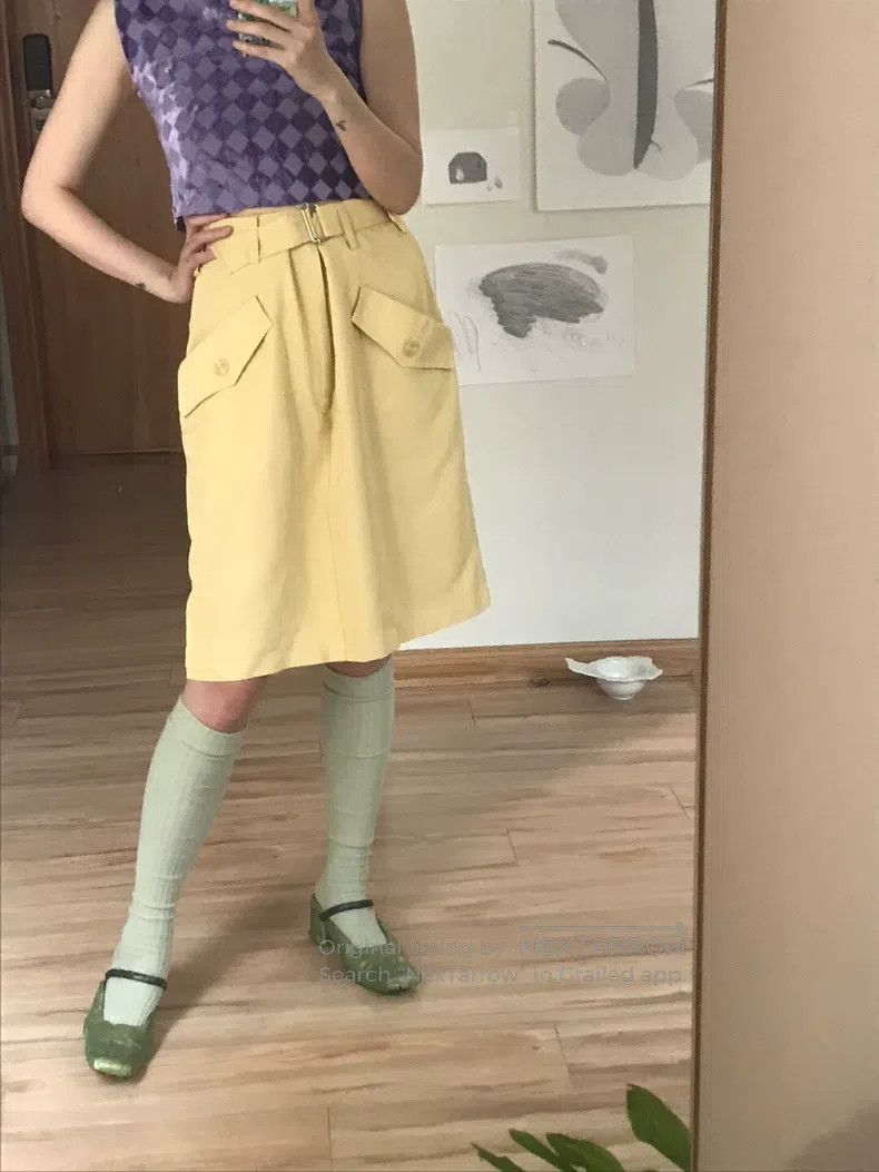 Yohji Yamamoto Yohji Yamamoto size os Floral bud in the skirt Size 24" / US 00 / IT 34 - 1 Thumbnail