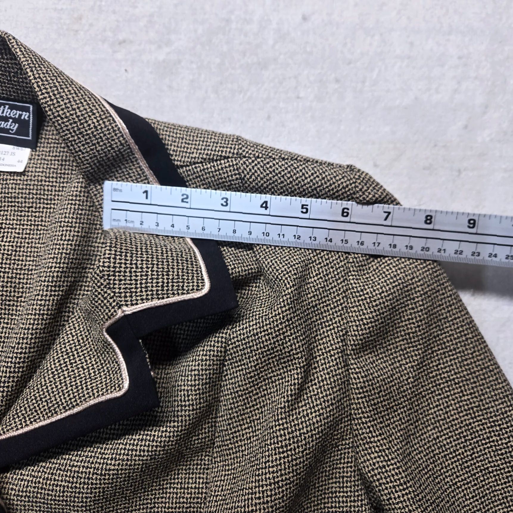Vintage Southern Lady Jacket Brown Button Up Coat Work Dress Adult Women's Size 14 (Jacket) Size XL / US 12-14 / IT 48-50 - 6 Thumbnail