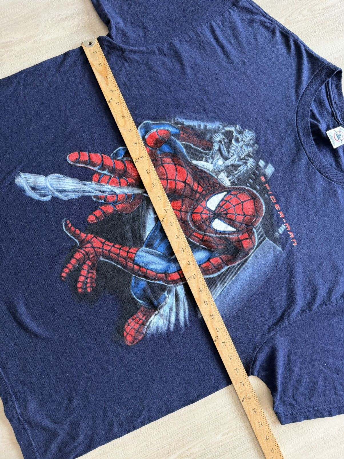 Vintage Vintage 2002 Spider-Man Movie Promo Tee Green Goblin Sz XL Size US XL / EU 56 / 4 - 4 Thumbnail