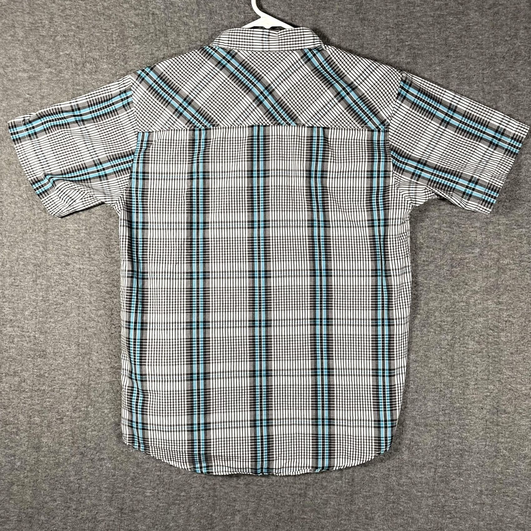 Hurley Hurley Button Up Shirt Mens XL Plaid Short Sleeve Surf Skate Casual Multicolor Blue/Black Size US XL / EU 56 / 4 - 3 Thumbnail