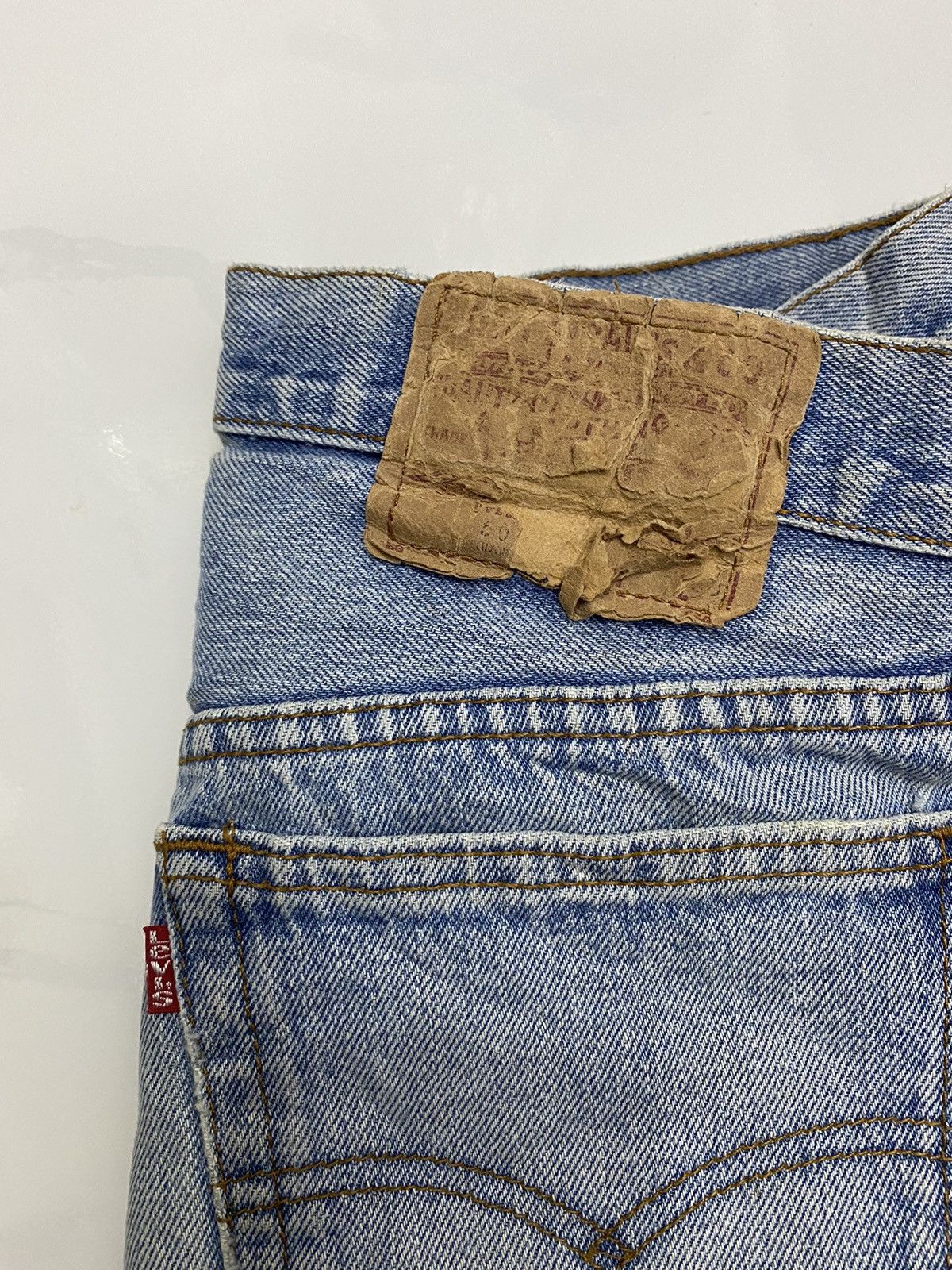 Levi's × Levi's Vintage Clothing VINTAGE LEVIS 501 DISTRESSED LEG CUT DENIM JEANS Size US 30 / EU 46 - 8 Thumbnail