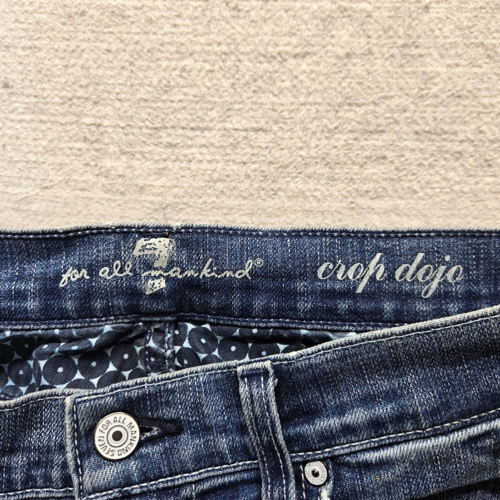 7 For All Mankind 7 For All Mankind Jeans Blue Denim Cotton Straight Leg Regular Fit Women's 29 Size 29" - 3 Thumbnail