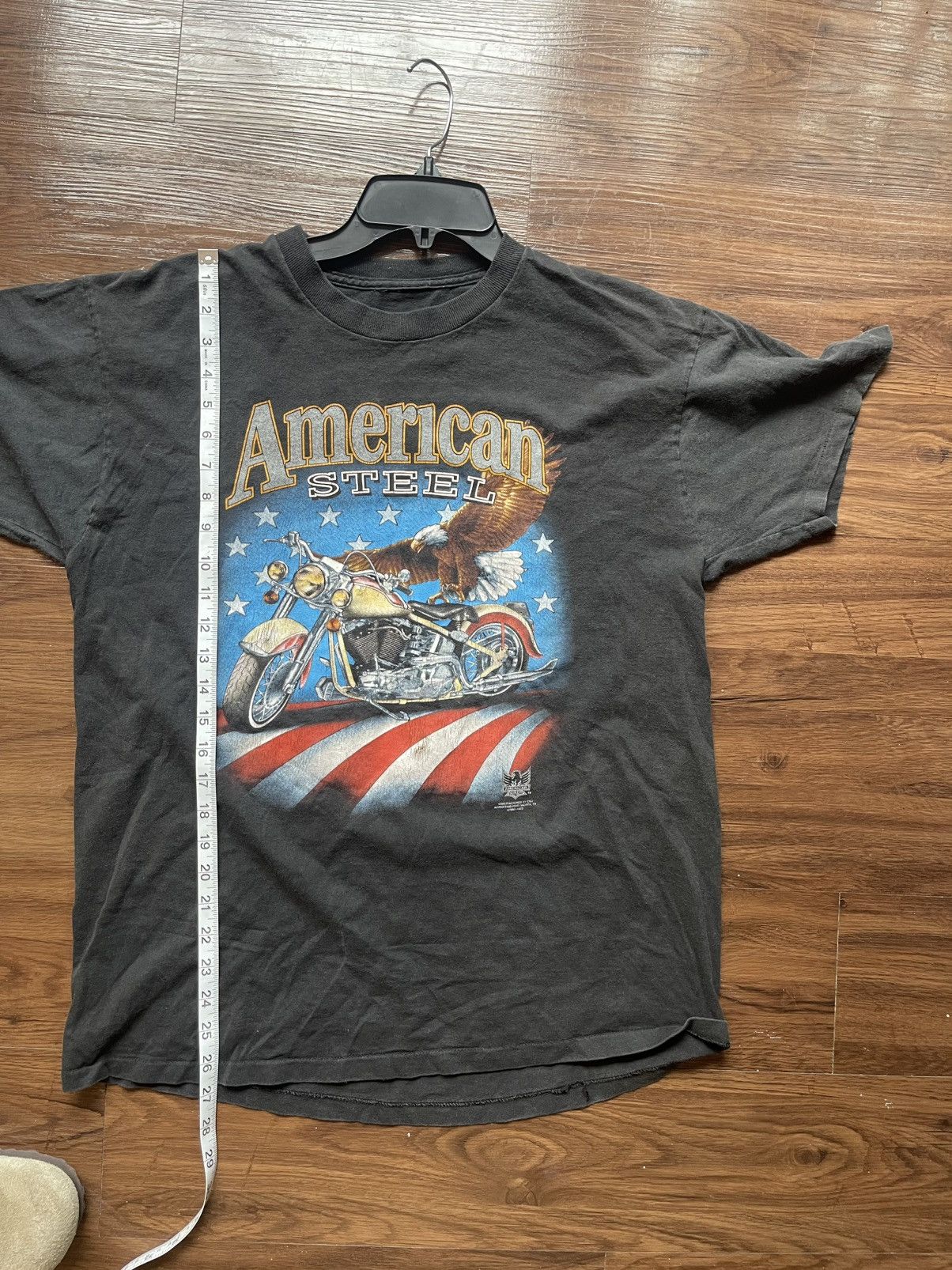Harley Davidson VINTAGE 1993 American Steel Biker Maui, Hawaii 3D Emblem Size US XL / EU 56 / 4 - 8 Thumbnail