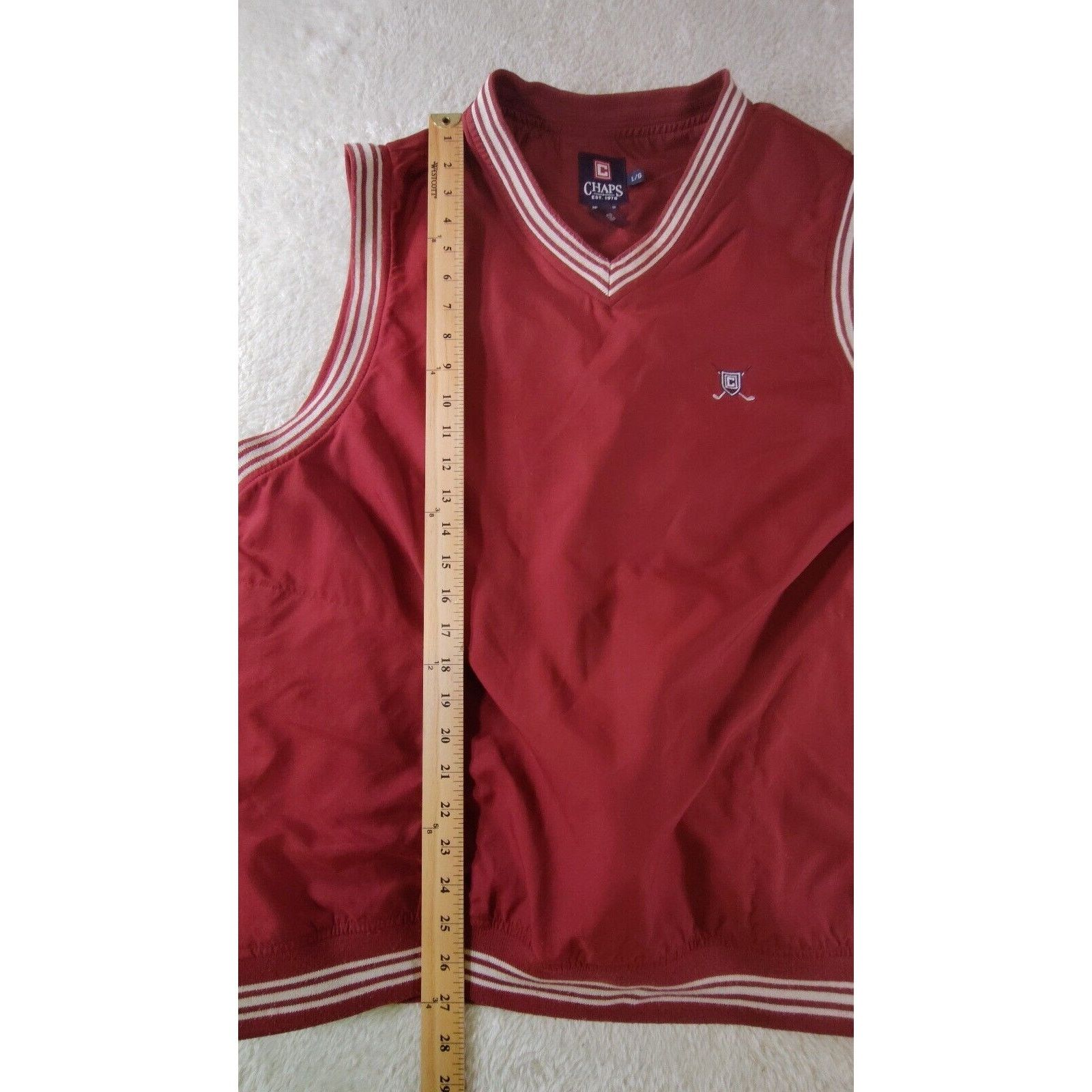 Chaps Chaps Golf V-Neck Banded Windbreaker Lined Vest Men’s Large Size US L / EU 52-54 / 3 - 5 Thumbnail