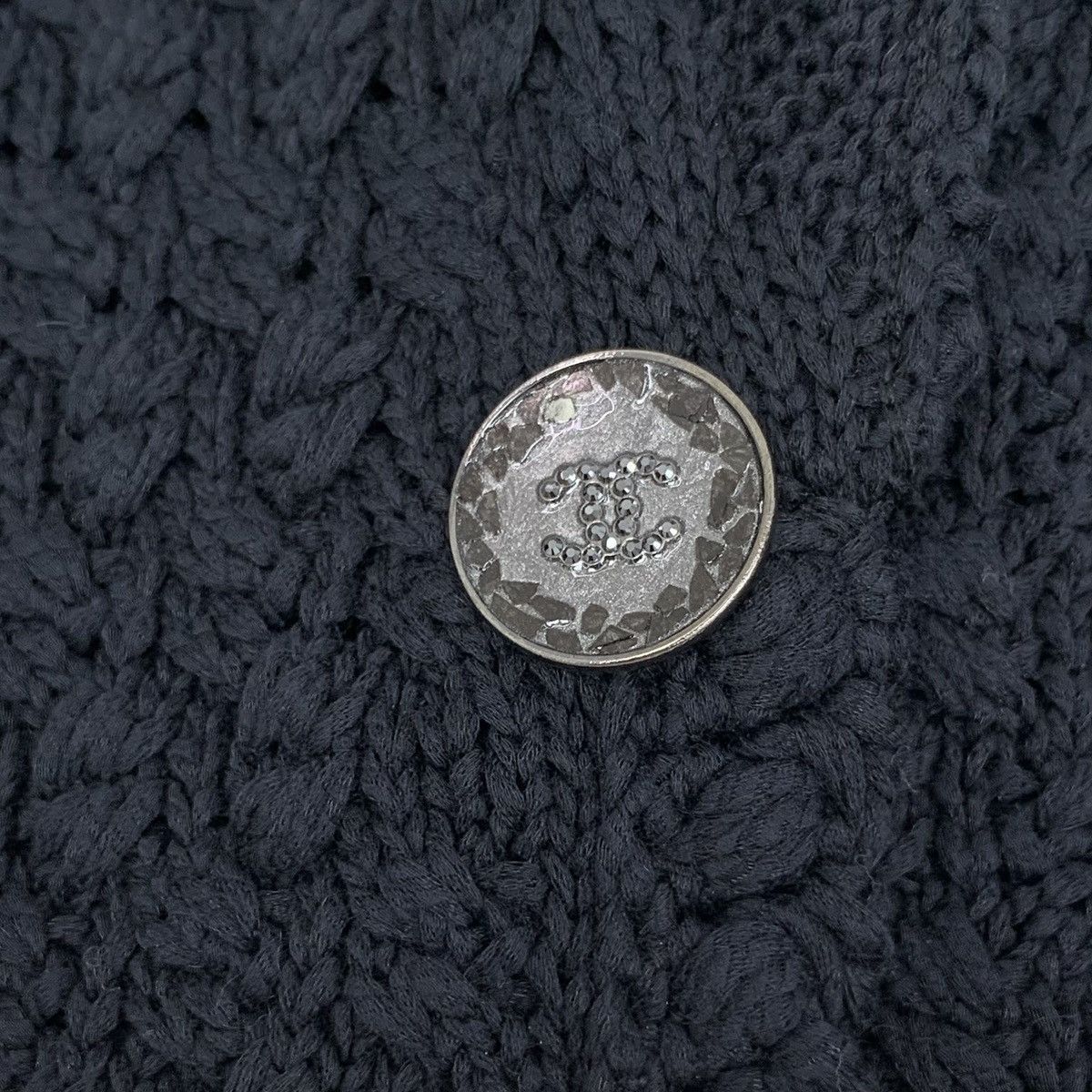 Chanel Chanel Black Multi-Pocket Cotton Lapel Knit Cardigan Jacket Size S / US 4 / IT 40 - 5 Thumbnail
