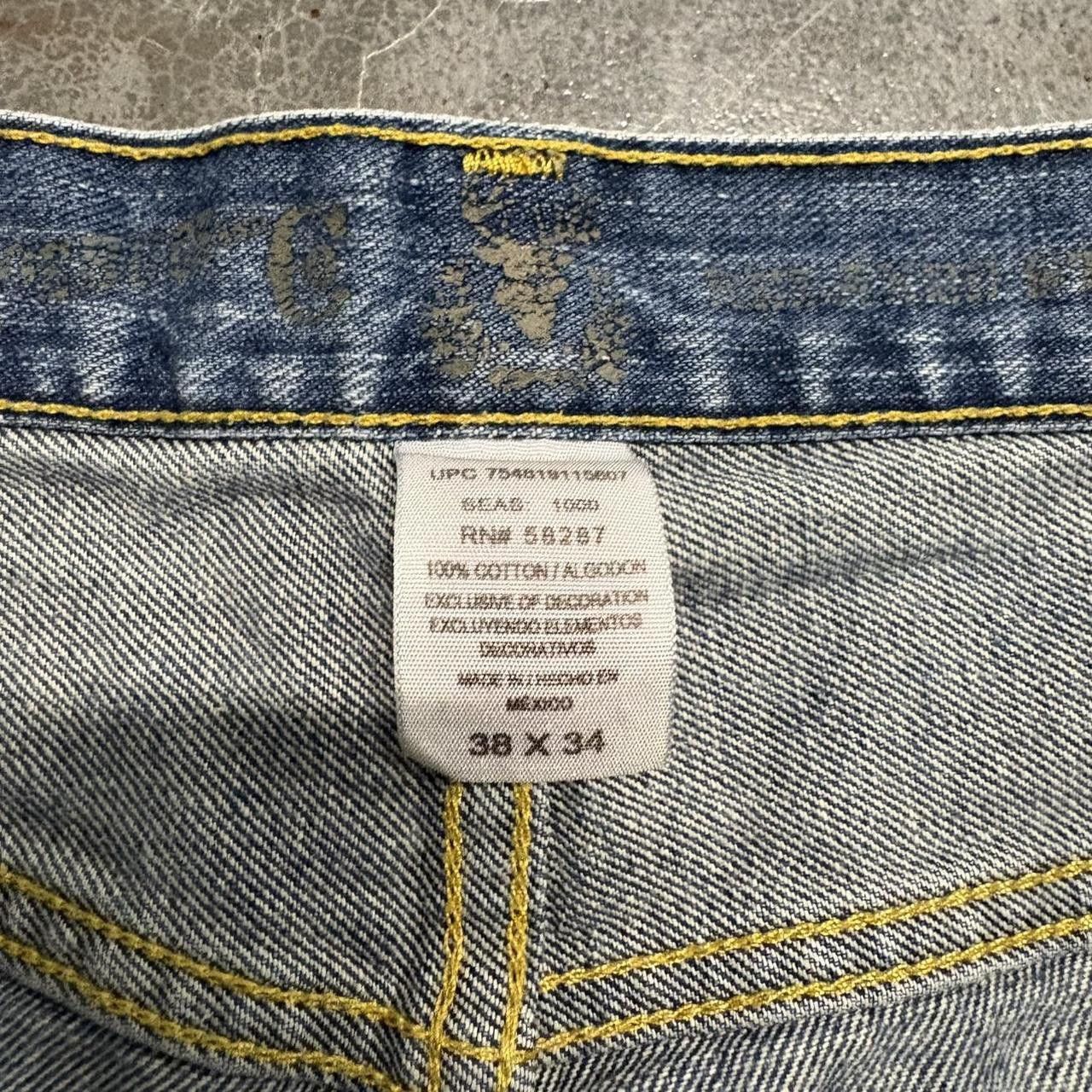Vintage Crazy Vintage Y2K/2000s Baggy Grunge Wideleg Medium Wash Denim Jeans! Size US 38 / EU 54 - 8 Thumbnail