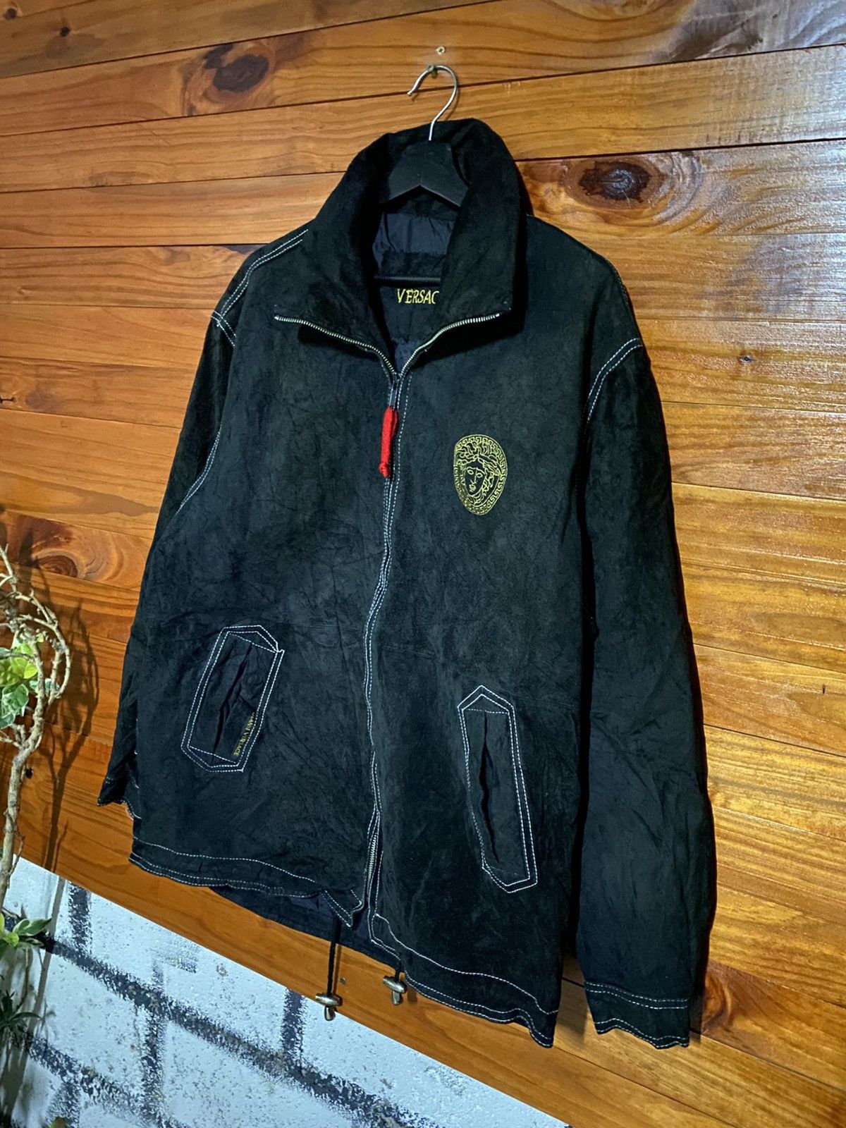 Vintage Vintage Gianni Versace Medusa Embroidery Black Jacket – Bold Size US M / EU 48-50 / 2 - 4 Thumbnail