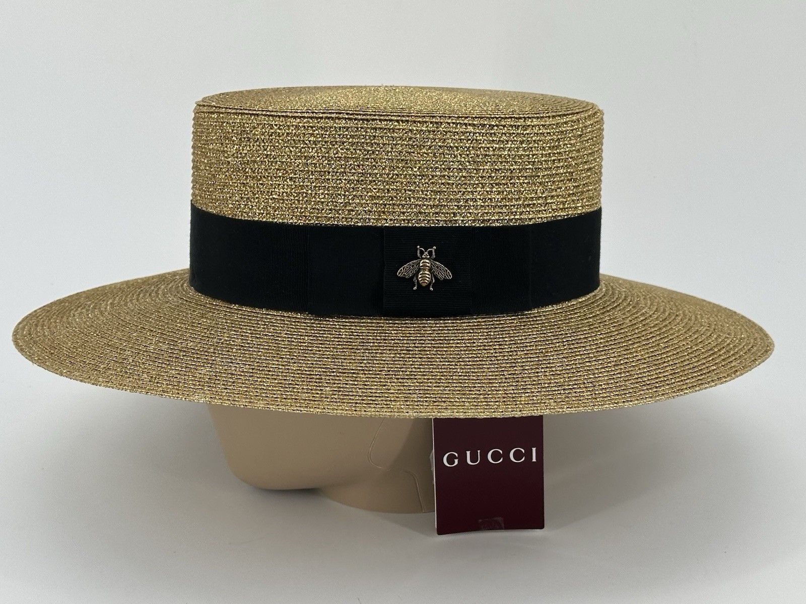Gucci New Gucci Woman's Hat Size-L-58cm gold Size ONE SIZE - 3 Thumbnail