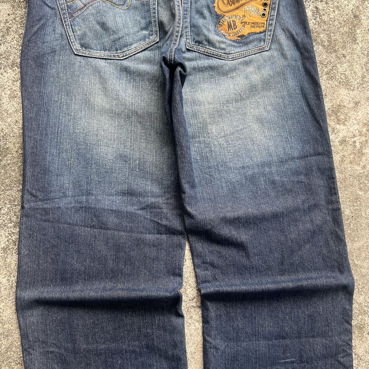 Pelle Pelle “y2k style” PELLE PELLE ACID WASH BAGGY JEANS Size US 38 / EU 54 - 12 Thumbnail