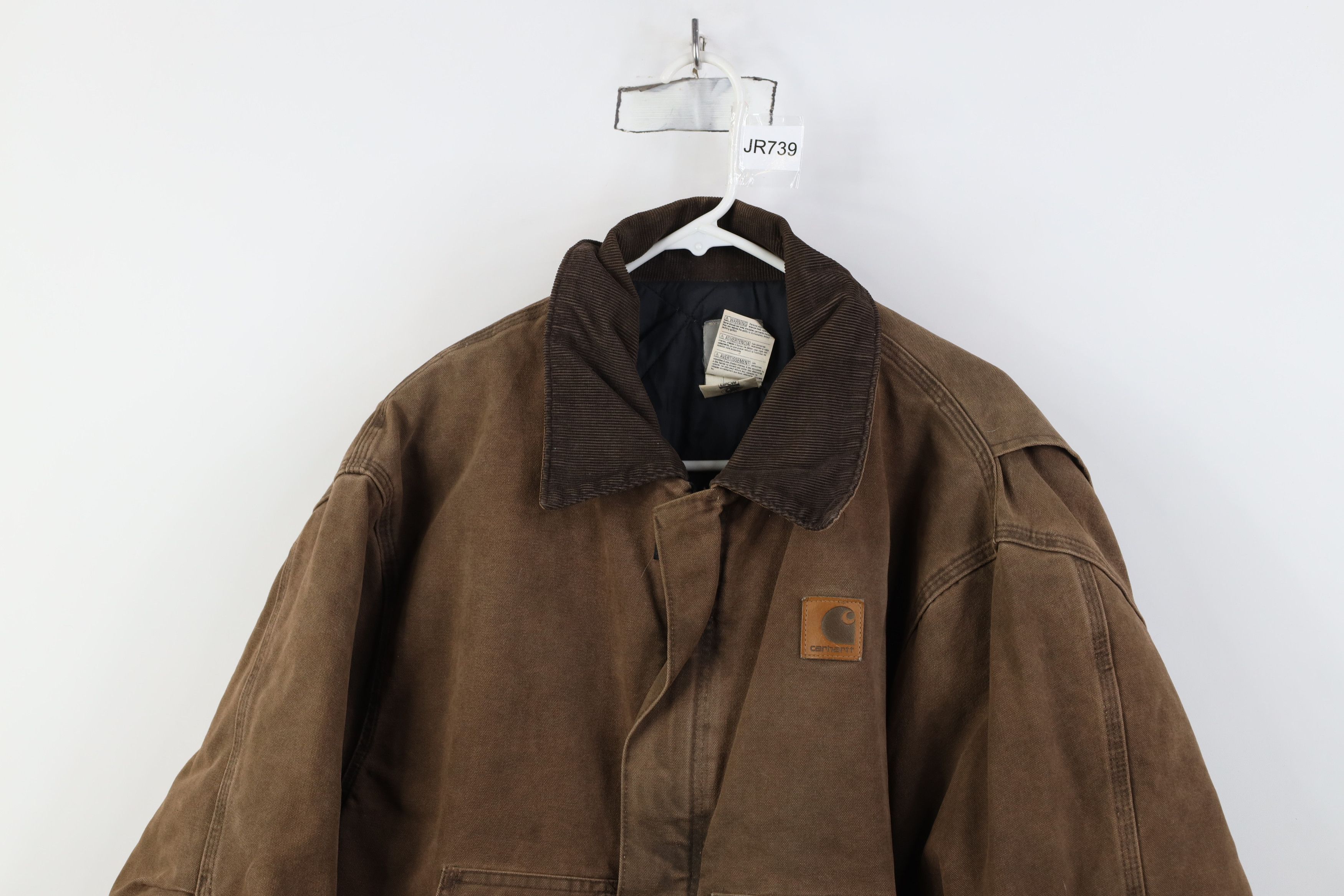 Carhartt Vintage Y2K 2000 Carhartt Detroit Jacket Brown Canvas USA Size US XXL / EU 58 / 5 - 2 Thumbnail