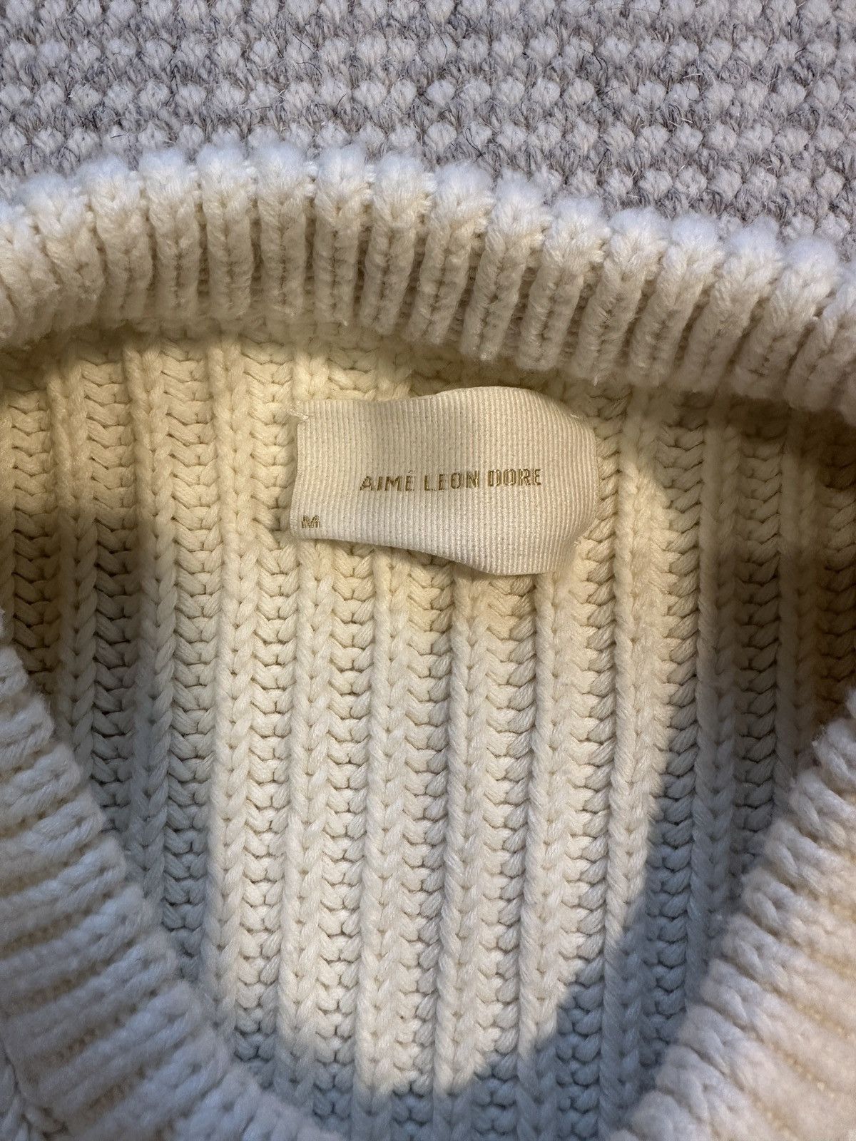 Aime Leon Dore Aime Leon Dore - Waffle Knit Sweater Size US M / EU 48-50 / 2 - 3 Thumbnail