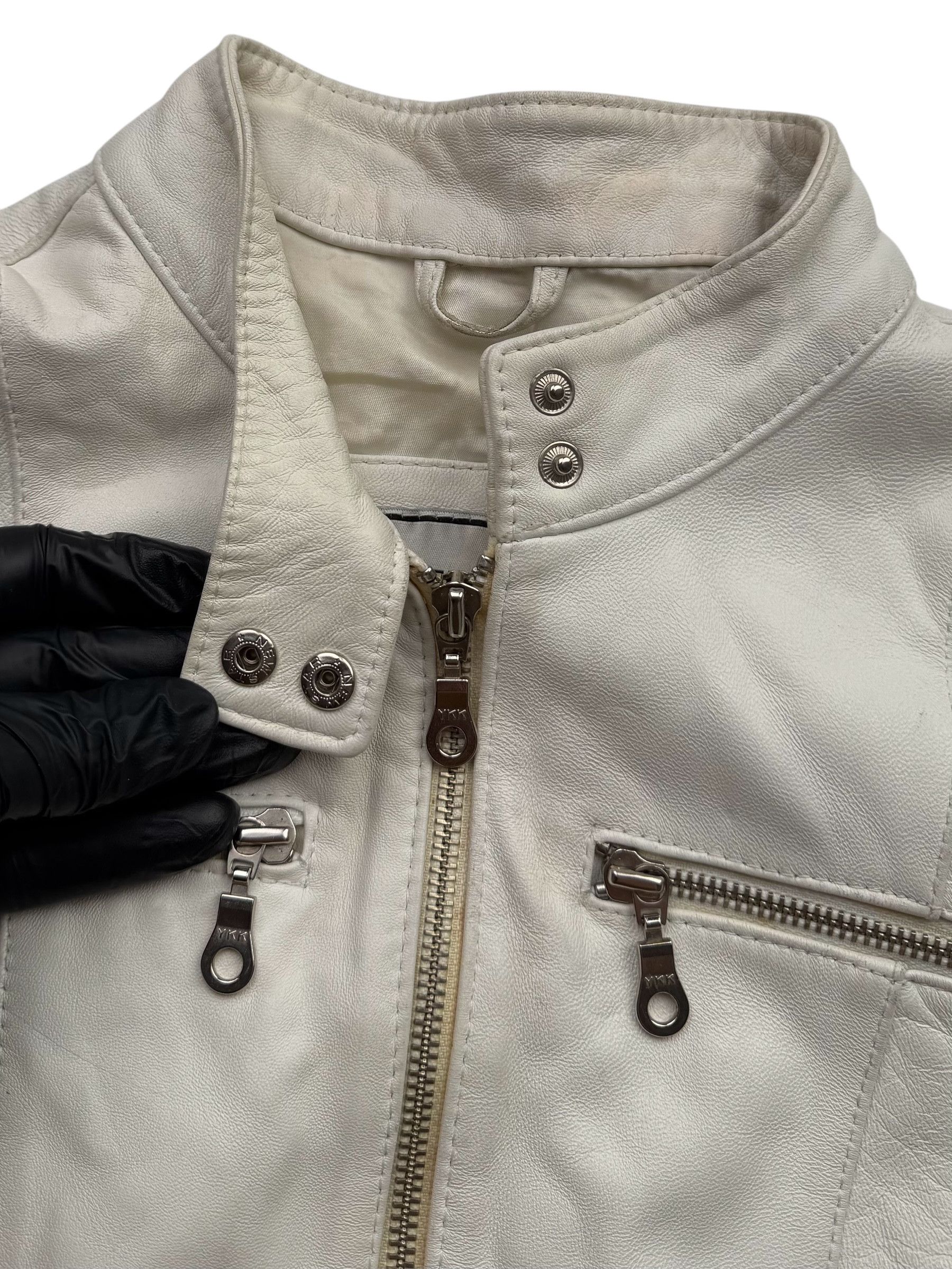 Vintage Vintage Cropped Leather Jacket W141(D10) Size S / US 4 / IT 40 - 5 Thumbnail