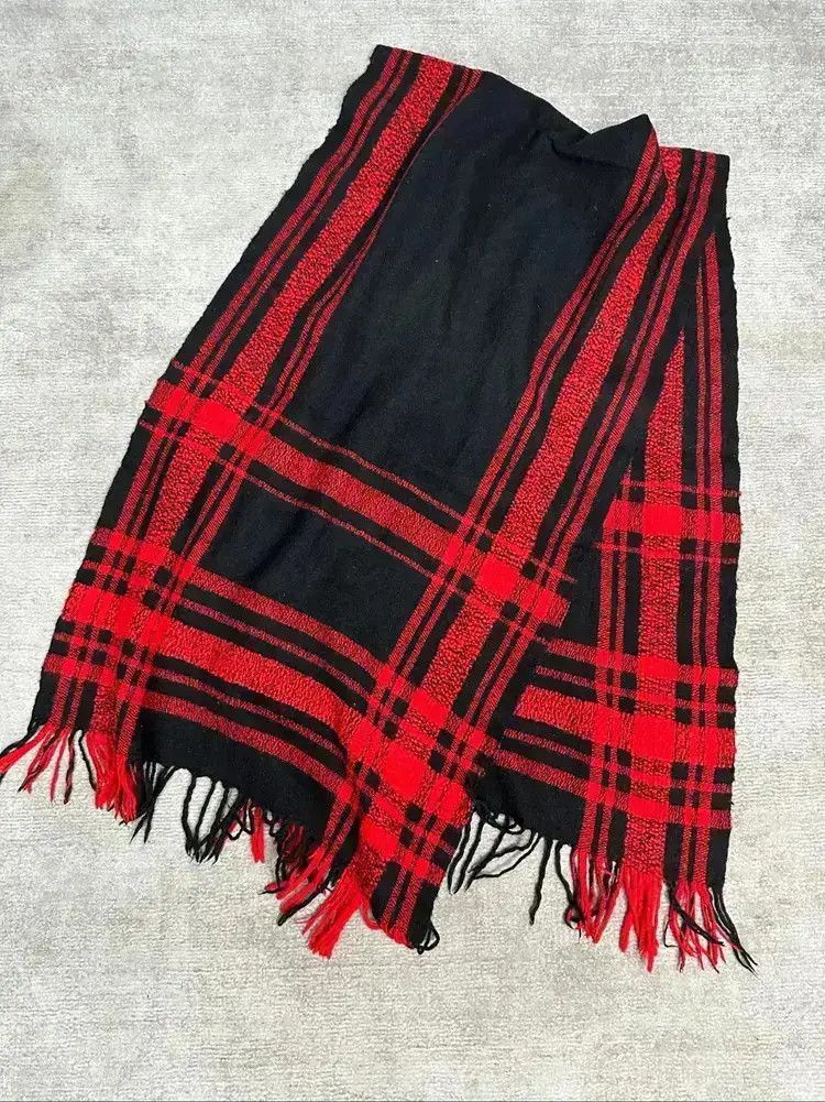 Yohji Yamamoto Yohji Yamamoto Y's Plaid Scarf-2507 Size ONE SIZE - 2 Thumbnail
