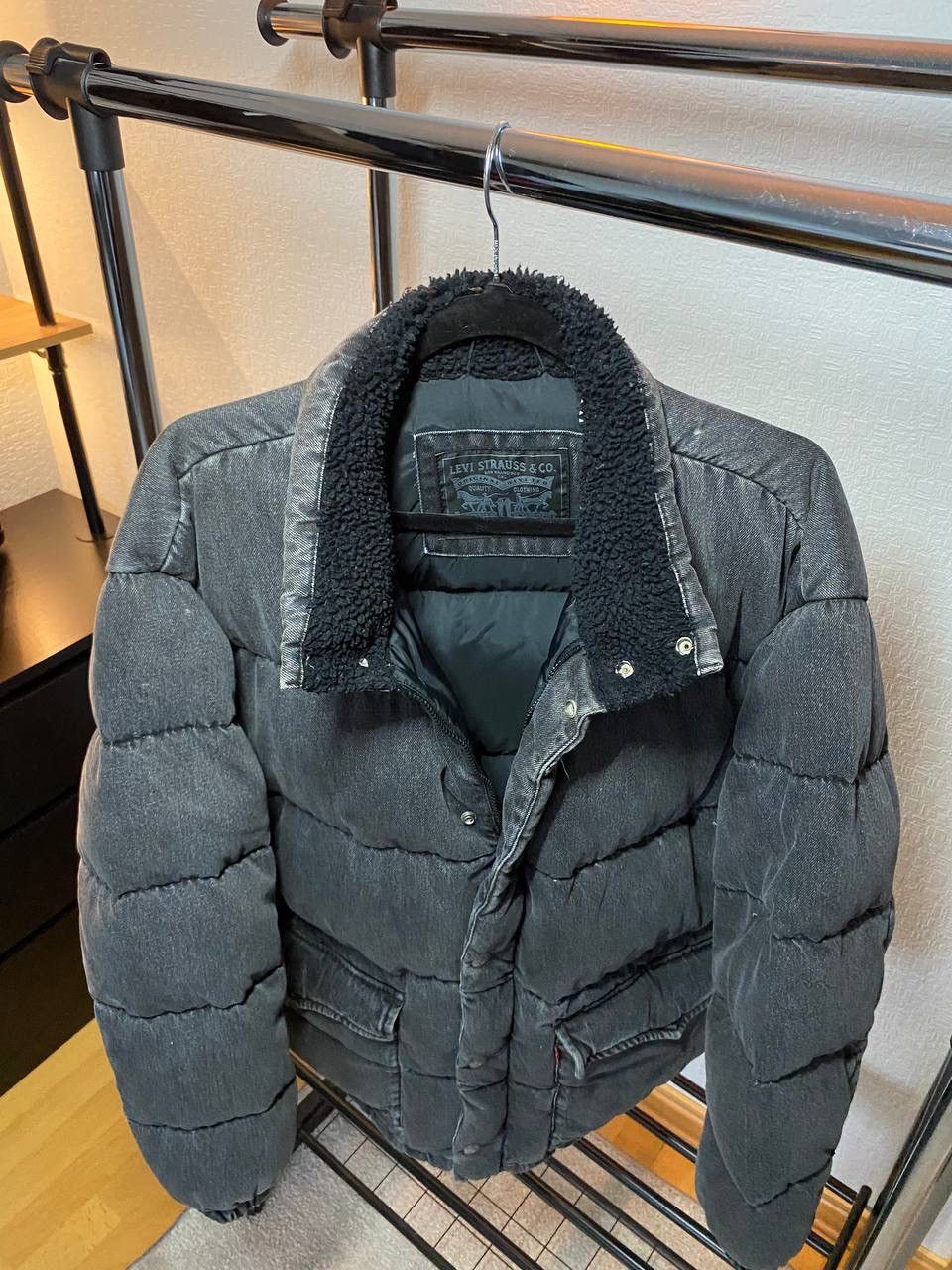Levi's puffer jacket coat Large down denim Size US M / EU 48-50 / 2 - 10 Thumbnail