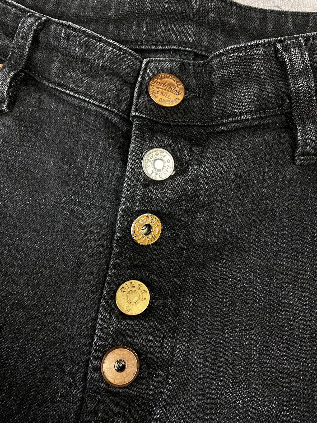 Diesel × Vintage Vintage Diesel Bibhila B Avant Garde y2k Denim Jeans pants Size 31" - 7 Thumbnail