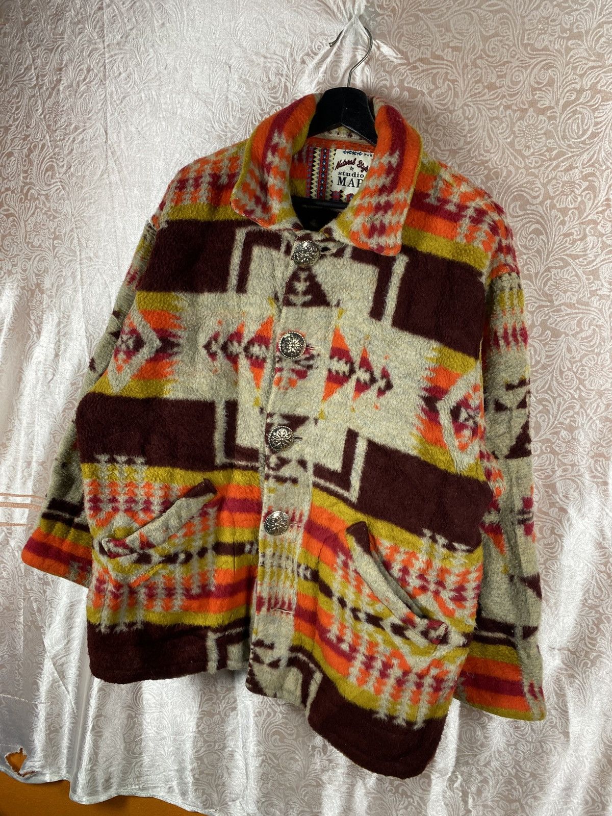 Vintage Vintage Studio MAP Native Pattern Wool Jacket Southwestern Size M / US 6-8 / IT 42-44 - 4 Thumbnail