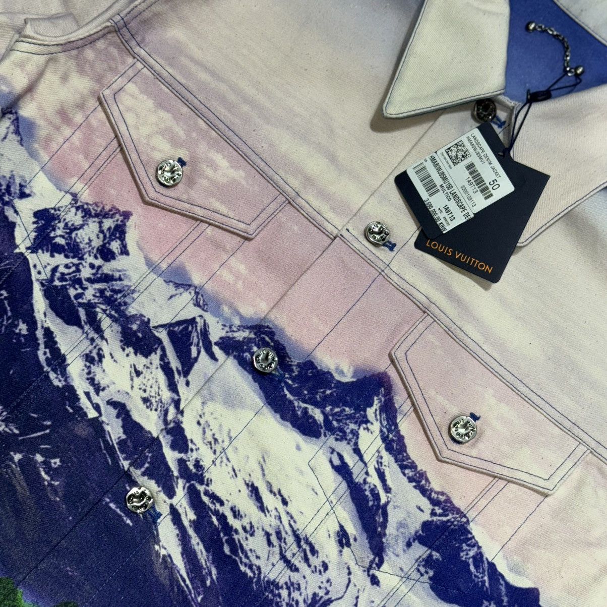 Louis Vuitton Louis Vuitton x Virgil Abloh SS22 Landscape Denim Jacket Size US L / EU 52-54 / 3 - 5 Thumbnail