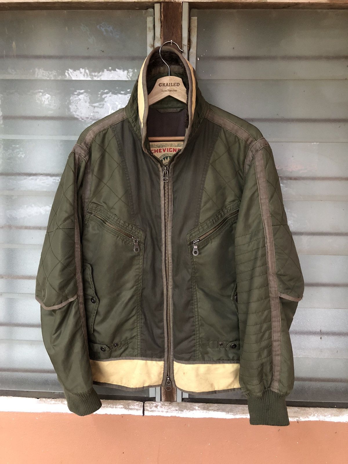 Chevignon Vintage Chevignon Tactical Flight Jacket Rare Size US L / EU 52-54 / 3 - 2 Thumbnail