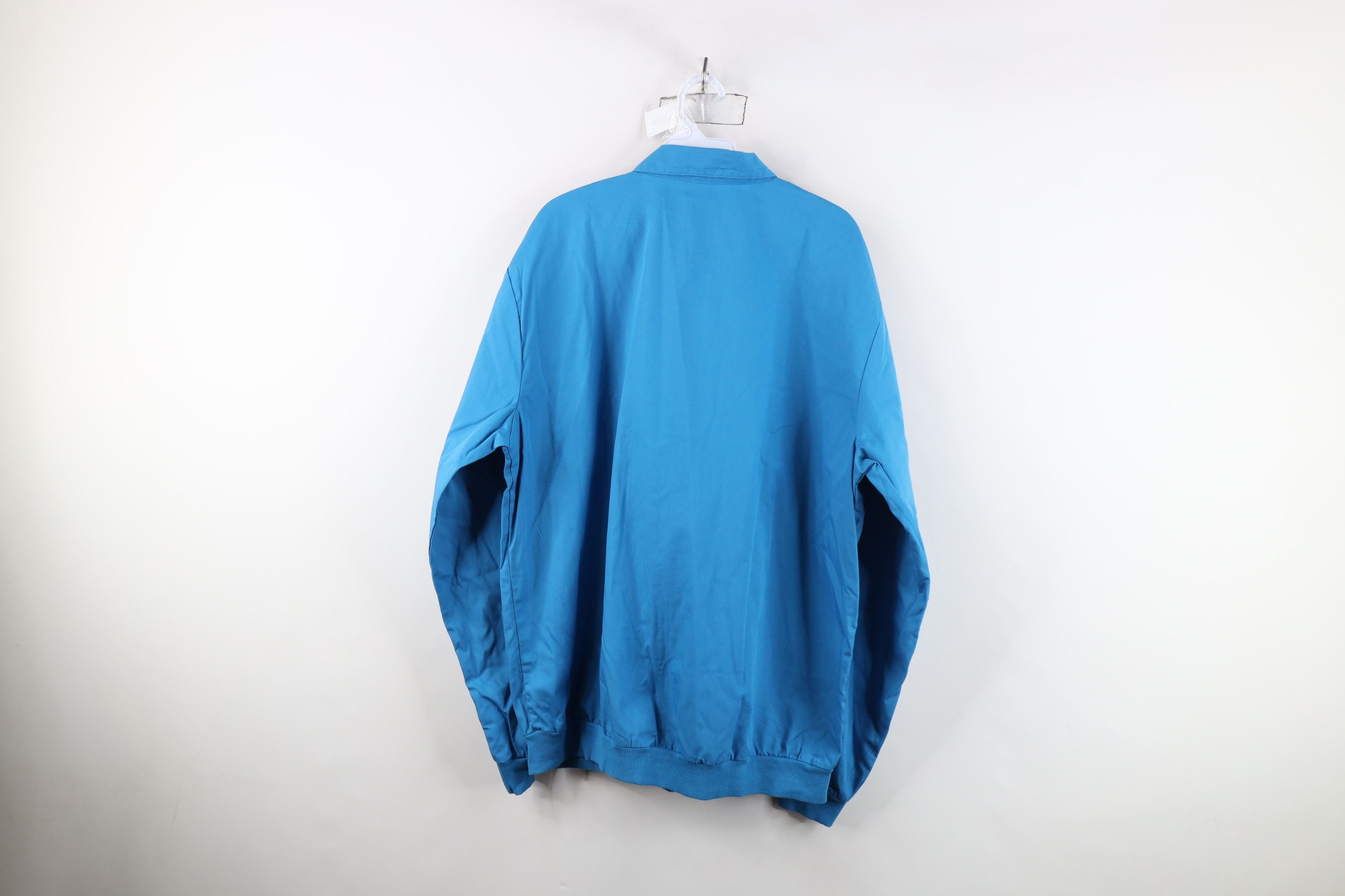 Vintage Vintage 90s Streetwear Full Zip Collared Shirt Jacket Blue Size US L / EU 52-54 / 3 - 12 Thumbnail