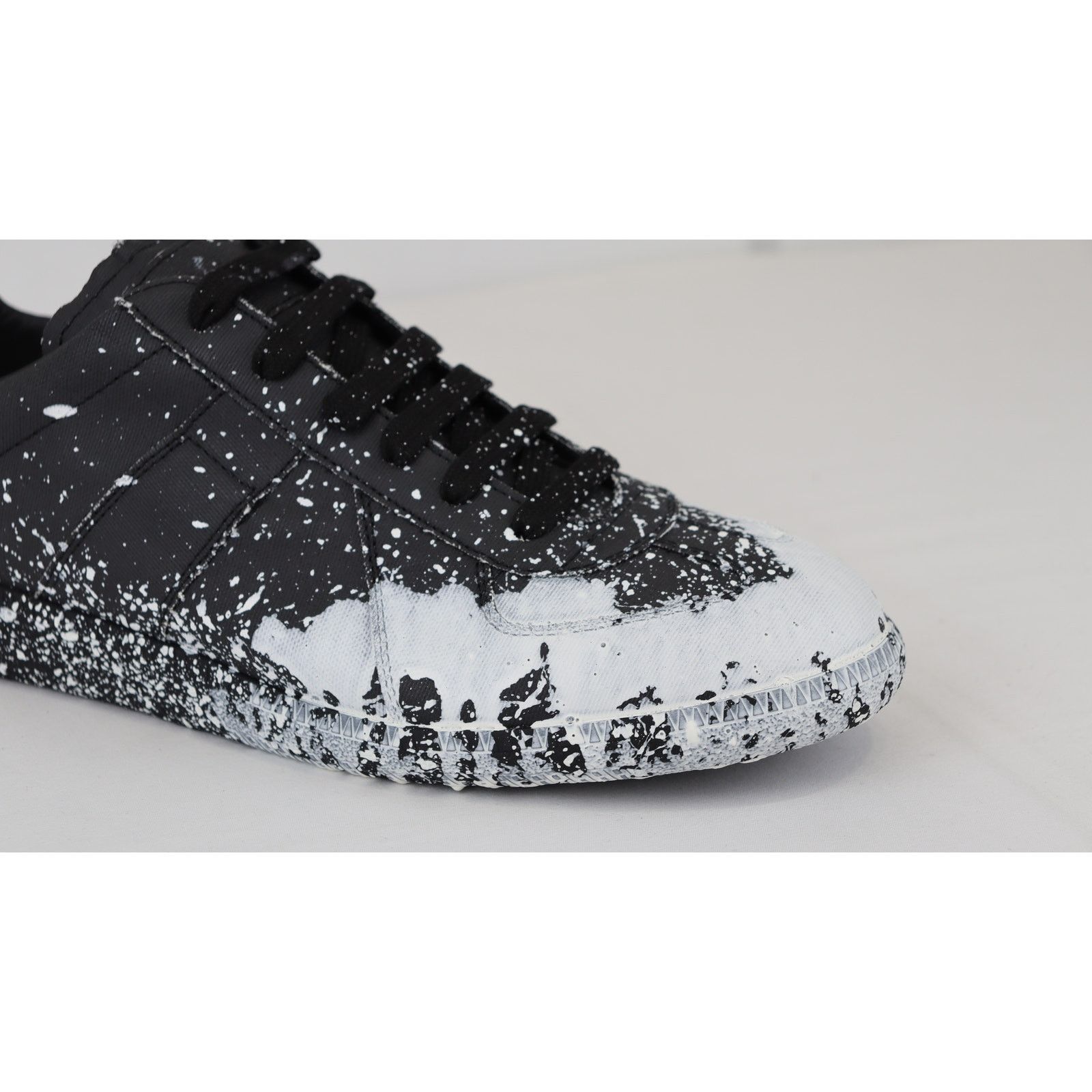 Maison Margiela o1rshd1 Paint Spot Replica Trainers in Black/White Size US 8 / EU 41 - 3 Thumbnail