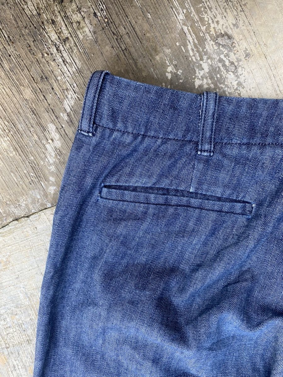 Designer × Katharine Hamnett London Hamnett Harringbone Cotton Twill Flare Pants Size 29" - 8 Thumbnail