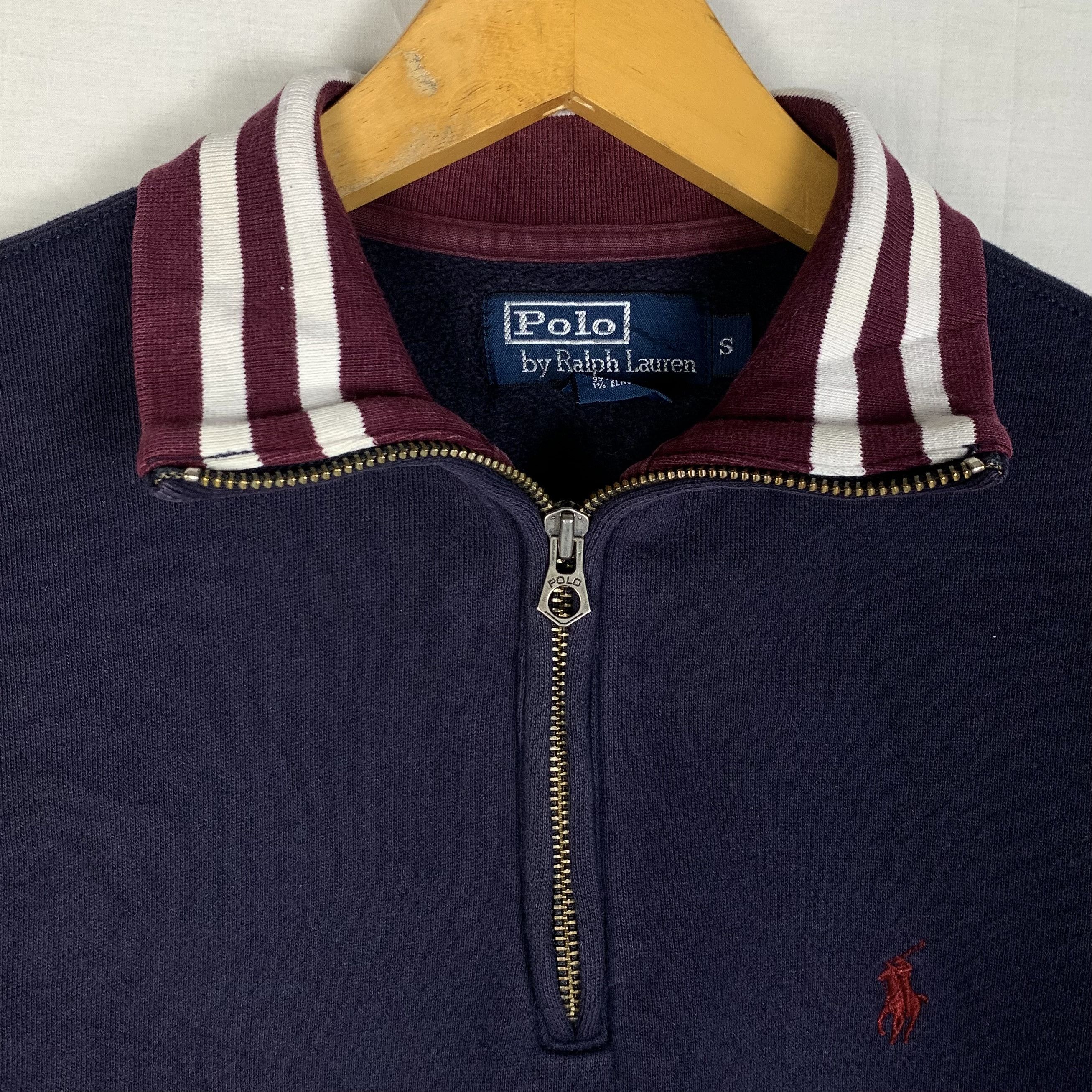 Polo Ralph Lauren Vintage Polo Ralph Lauren Halfzip Sweatshirt Crewneck Size US S / EU 44-46 / 1 - 3 Thumbnail