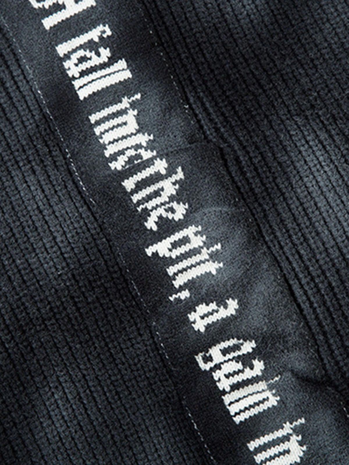 Other Ribbed Knit Dirty Dyed Embroidery Cross Sweater Size US L / EU 52-54 / 3 - 8 Thumbnail