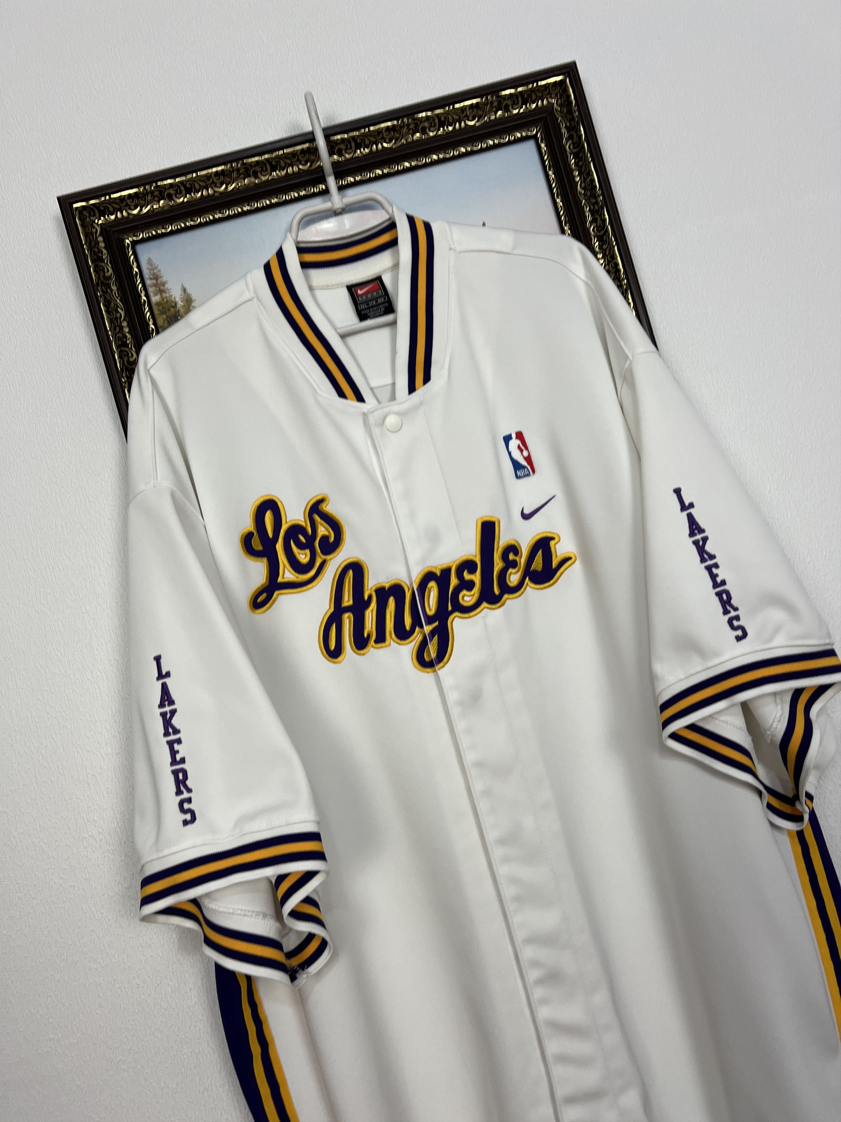 Los Angeles Lakers NBA Shooting Warm UP Jersey Jacket Sz 3XL