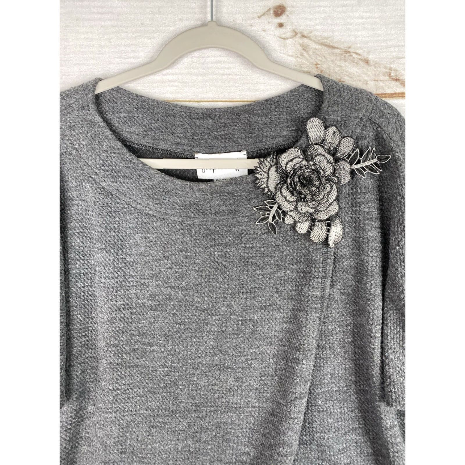 Joseph Ribkoff Joseph Ribkoff Sweater Womens 12 Gray Tunic Dolman Sleeve Knit Round Neck Casual Workwear Daywear Vintage: No Size XL / US 12-14 / IT 48-50 - 2 Thumbnail