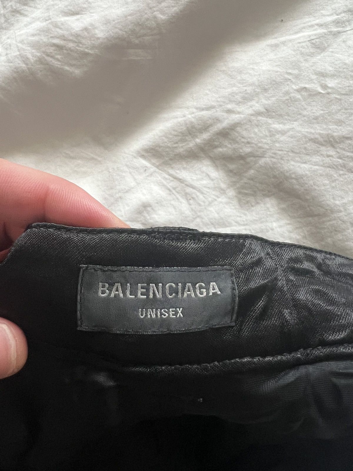 Balenciaga Black Unisex Mirror Satin Pants Size US 30 / EU 46 - 13 Thumbnail