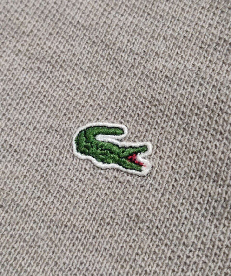 Lacoste Lacoste Beige Button Up V neck Cardigan Sweater Jumper Size US XL / EU 56 / 4 - 8 Thumbnail