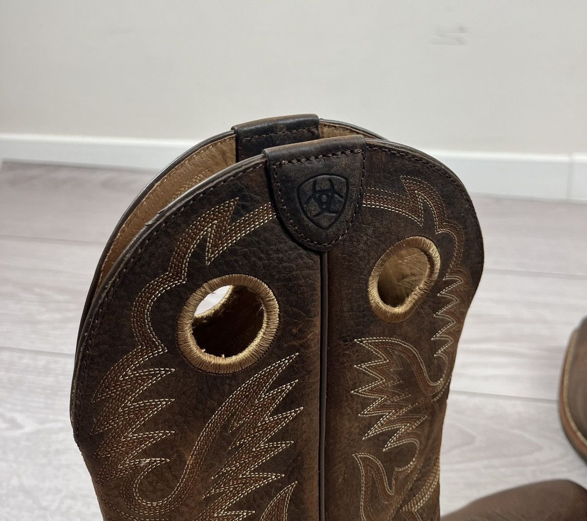 Ariat Ariat American Western Cowboy Brown Leather Boots Size US 10 / EU 43 - 16 Thumbnail