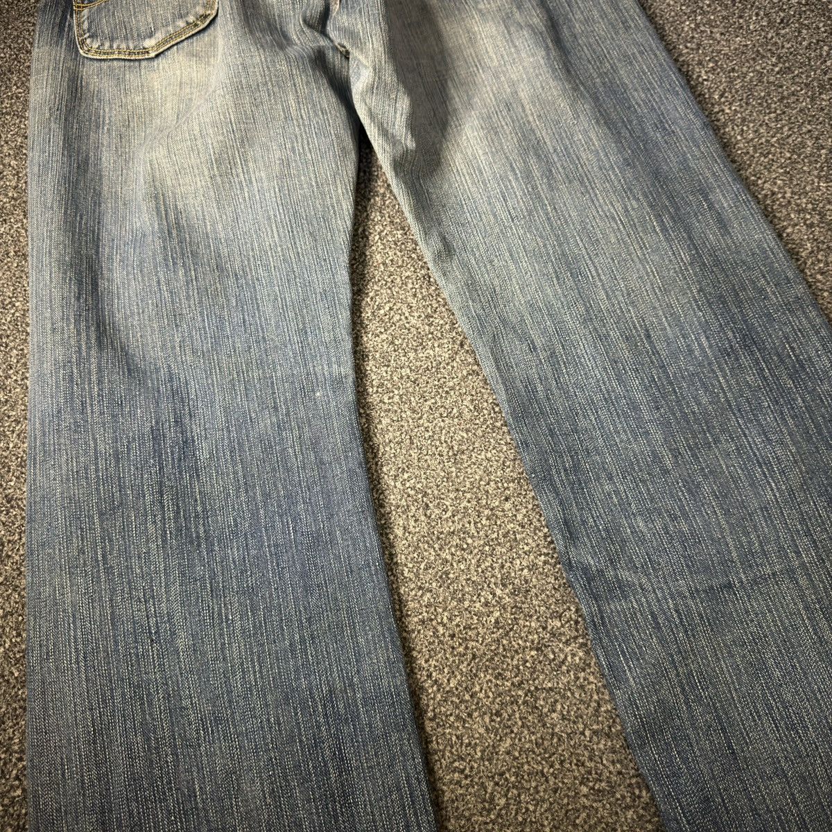 Denim & Co. 🔥🇯🇵 Vintage 90s Japanese Lee Distressed Light Wash Denim Size US 34 / EU 50 - 9 Thumbnail