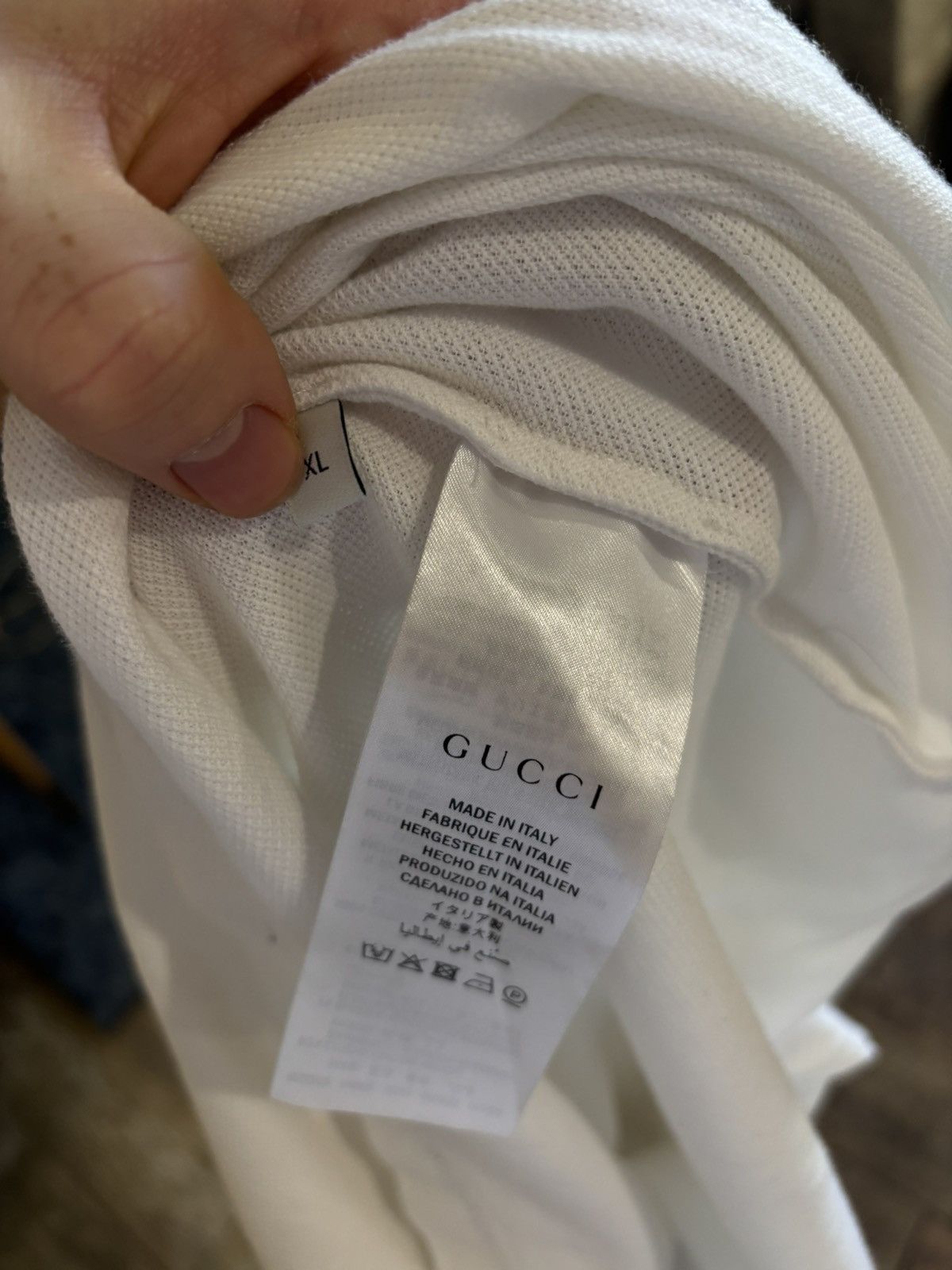 Gucci White Kingsnake Embroidered Color Polo Size US L / EU 52-54 / 3 - 4 Thumbnail