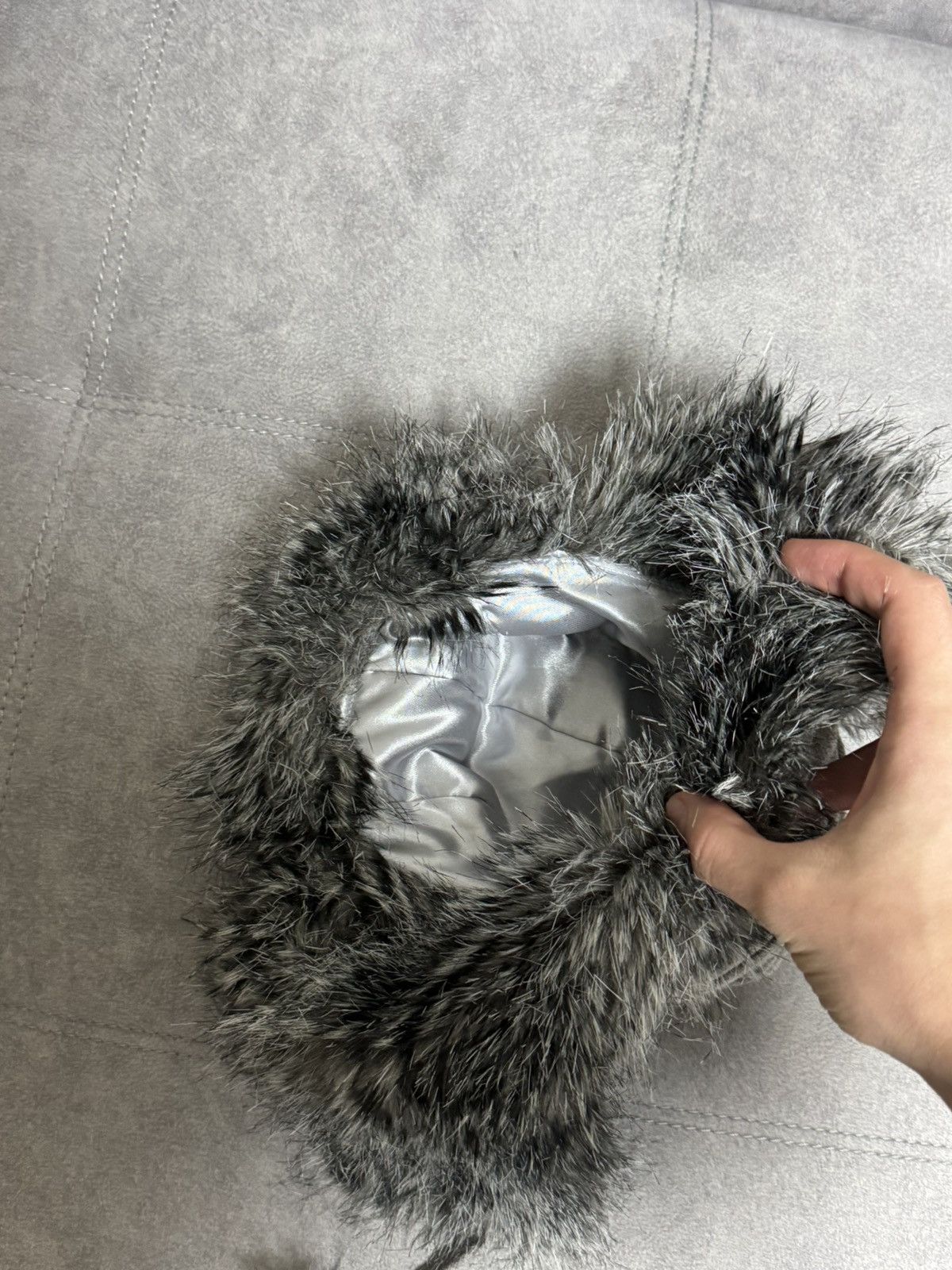 Japanese Brand Vintage Hype Trapper Fur Y2K Fluffy Hat Ushanka Faux USA Size ONE SIZE - 7 Thumbnail
