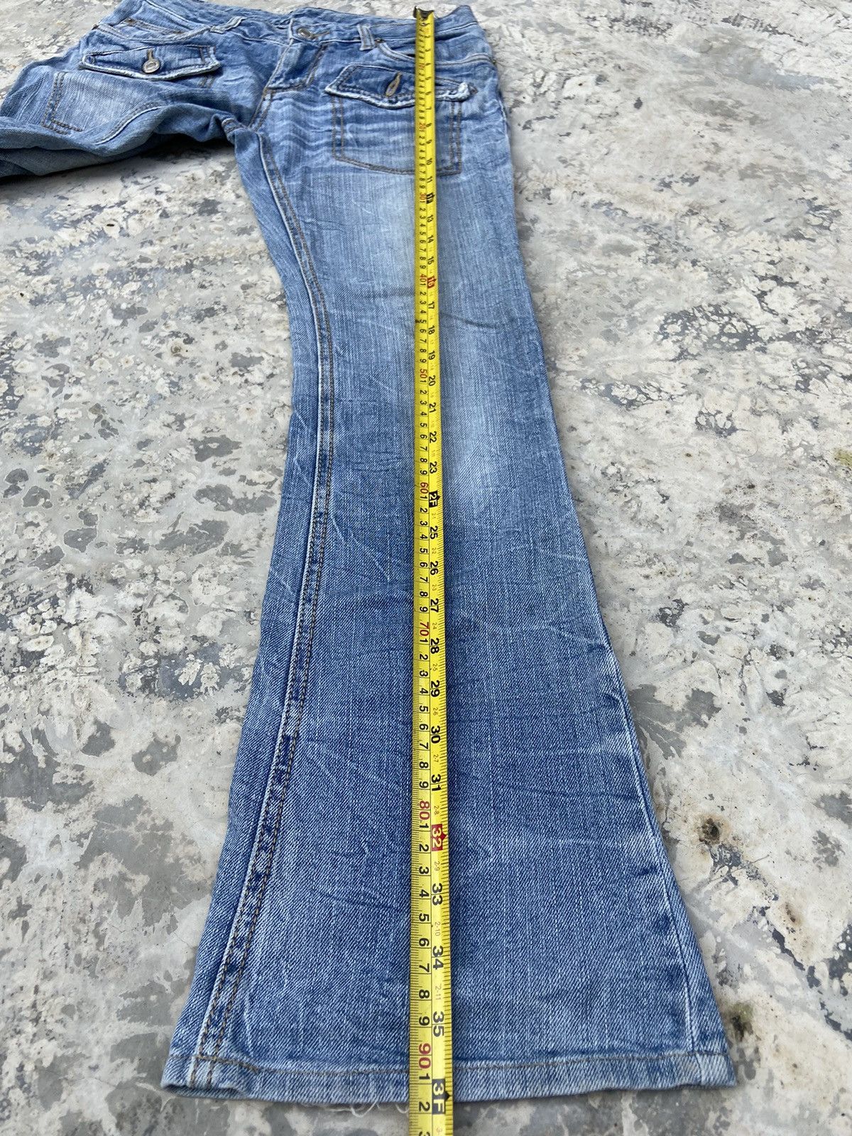 Beauty Beast × Hysteric Glamour × Vintage Vintage Y2K denim flare japanese double pocket Size 27" / US 4 / IT 40 - 11 Thumbnail