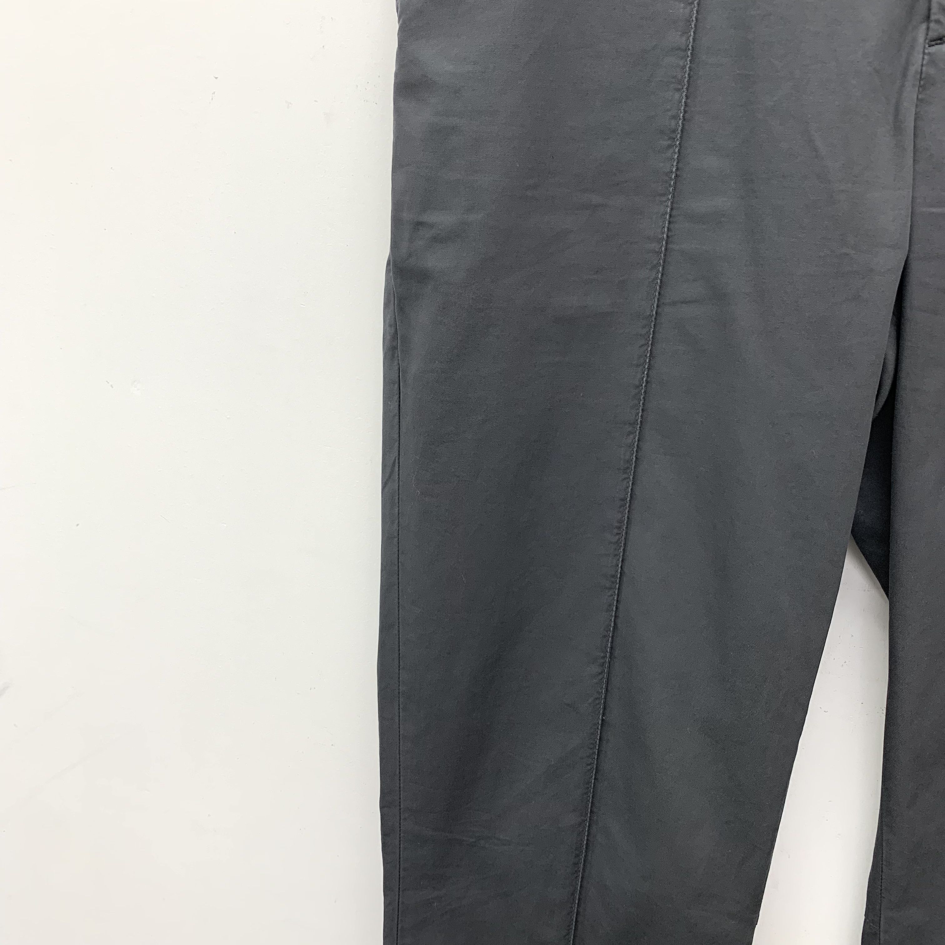 Brunello Cucinelli Brunello Cucinelli Gray Cotton Trousers (M) Size US 32 / EU 48 - 9 Thumbnail