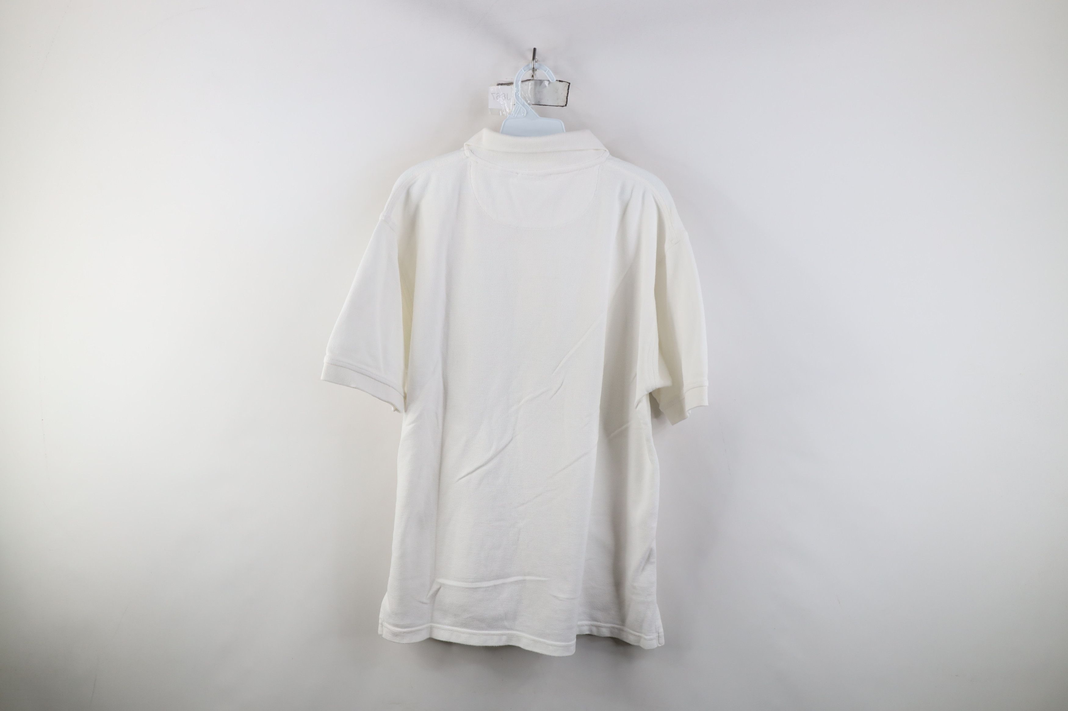 Reebok Vintage 90s Reebok Logo Pique Cotton Knit Golf Polo White Size US L / EU 52-54 / 3 - 11 Thumbnail