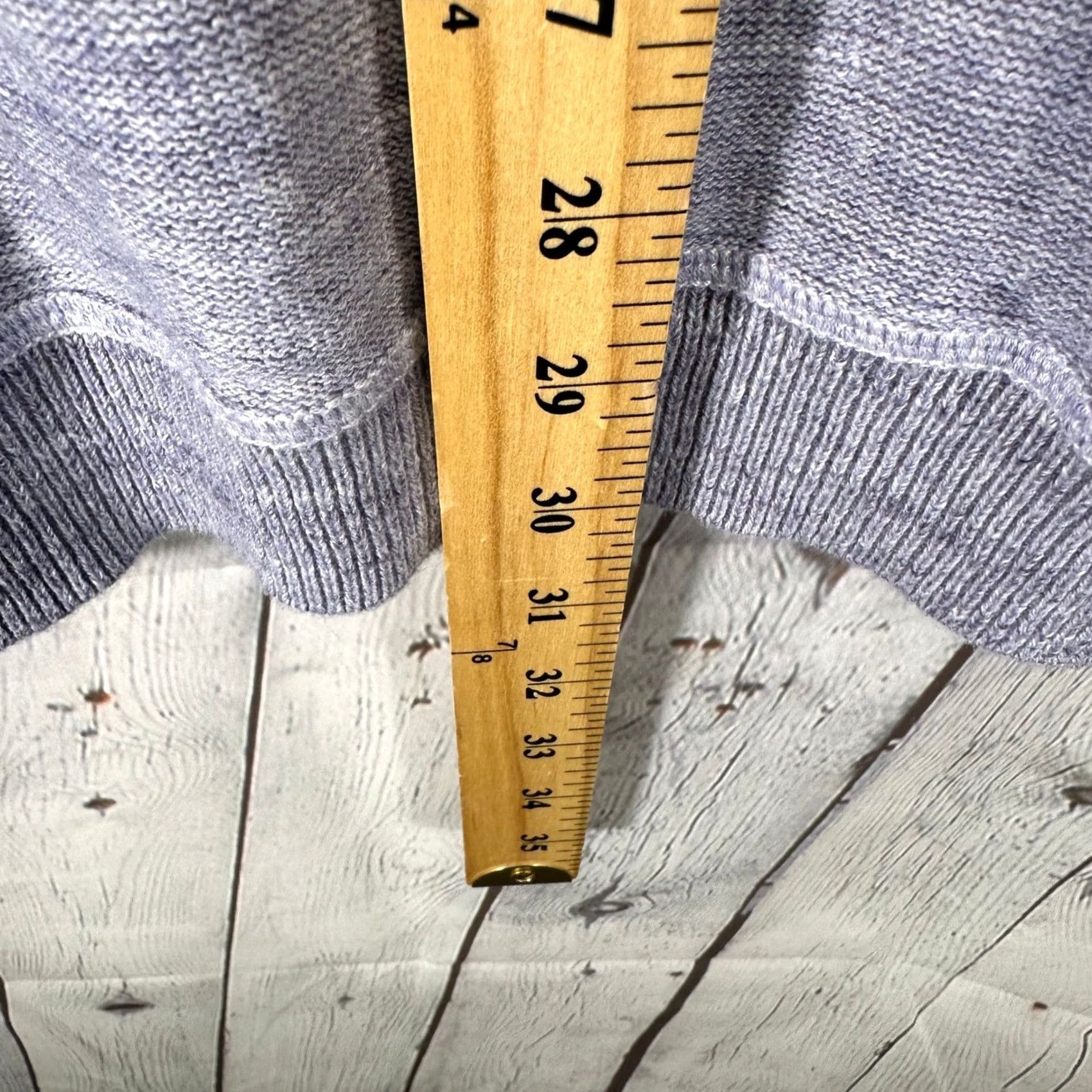 Tommy Bahama Tommy Bahama Purple Linen Blend Mock Neck Quarter Zip Sweater Mens L Pullover Size US L / EU 52-54 / 3 - 4 Thumbnail