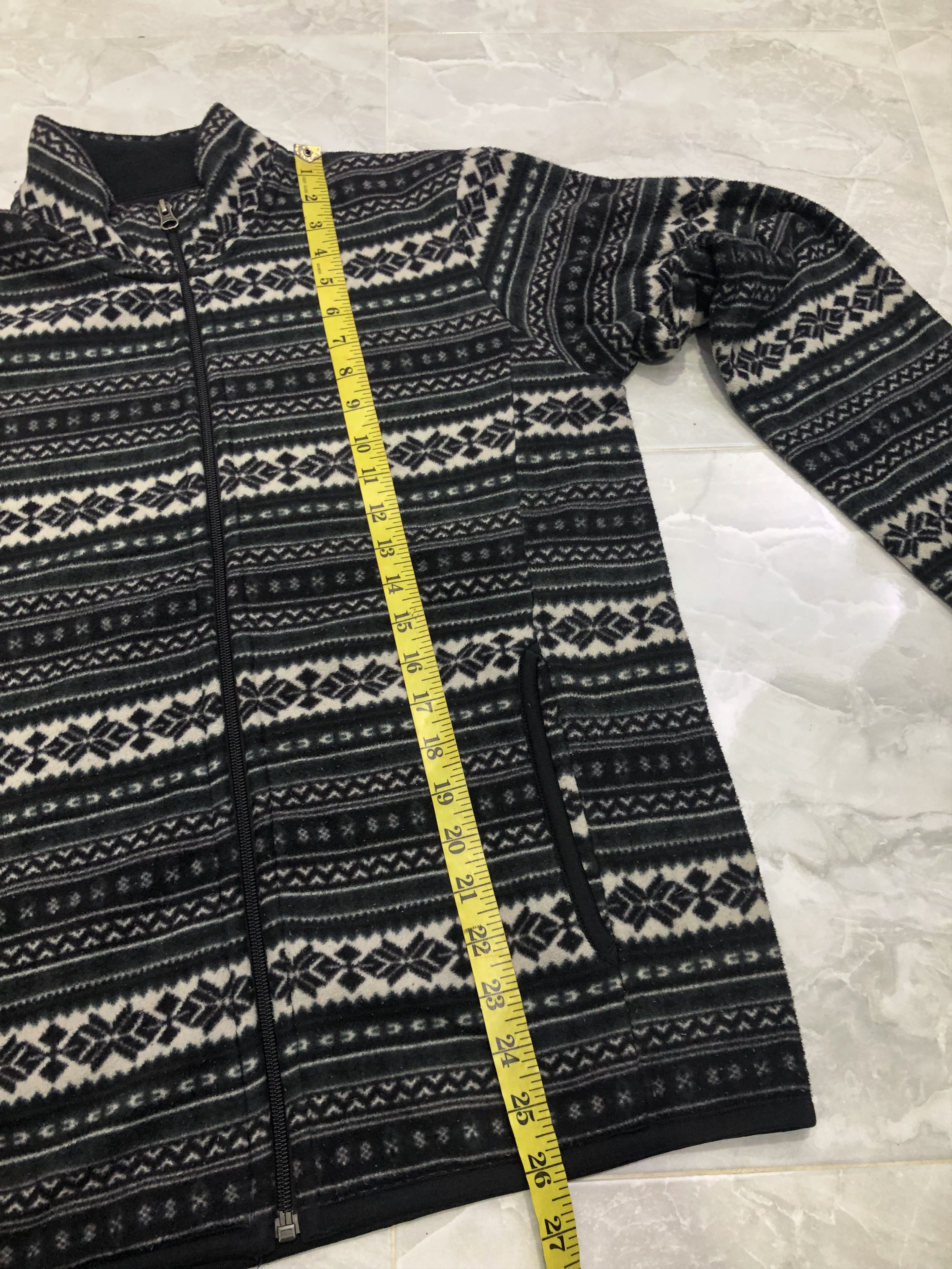 Uniqlo Uniqlo Fair Isle Nordic Fleece Full Zip Jacket Size US M / EU 48-50 / 2 - 14 Thumbnail