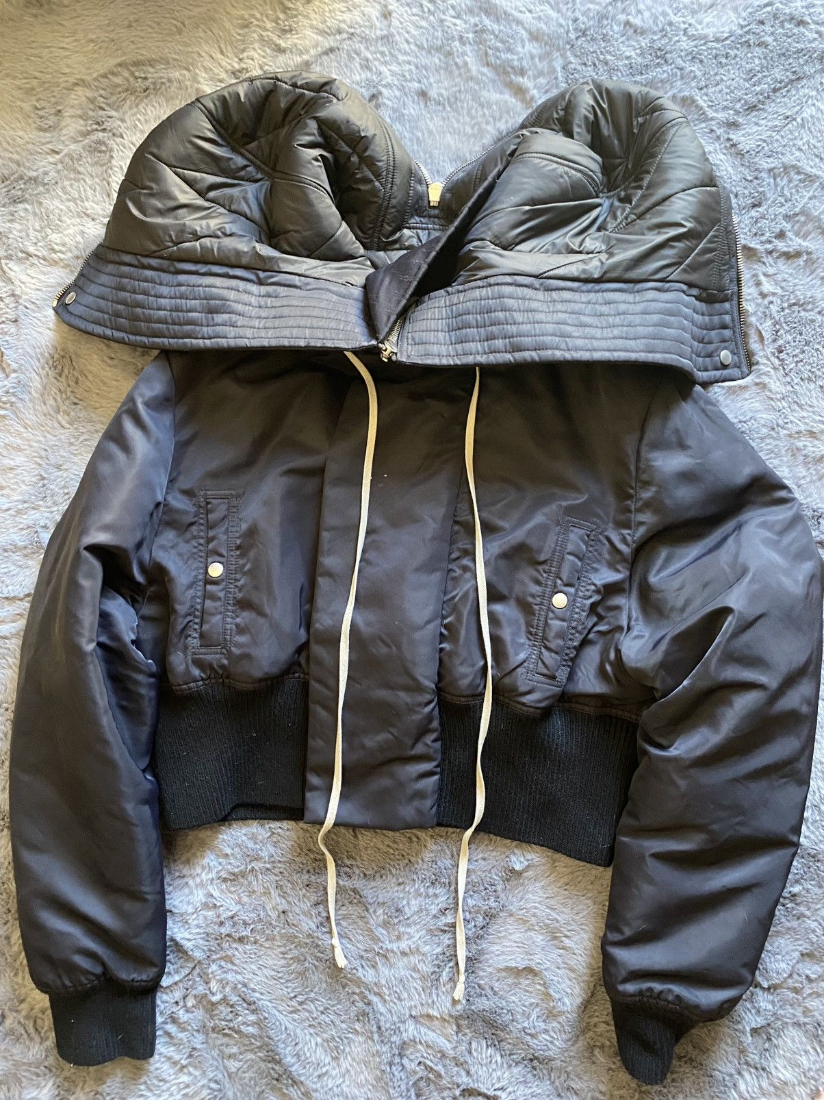 Rick Owens Rick Owens F/W 23 Luxor Cropped Flight Bomber Jacket Size US S / EU 44-46 / 1 - 2 Thumbnail