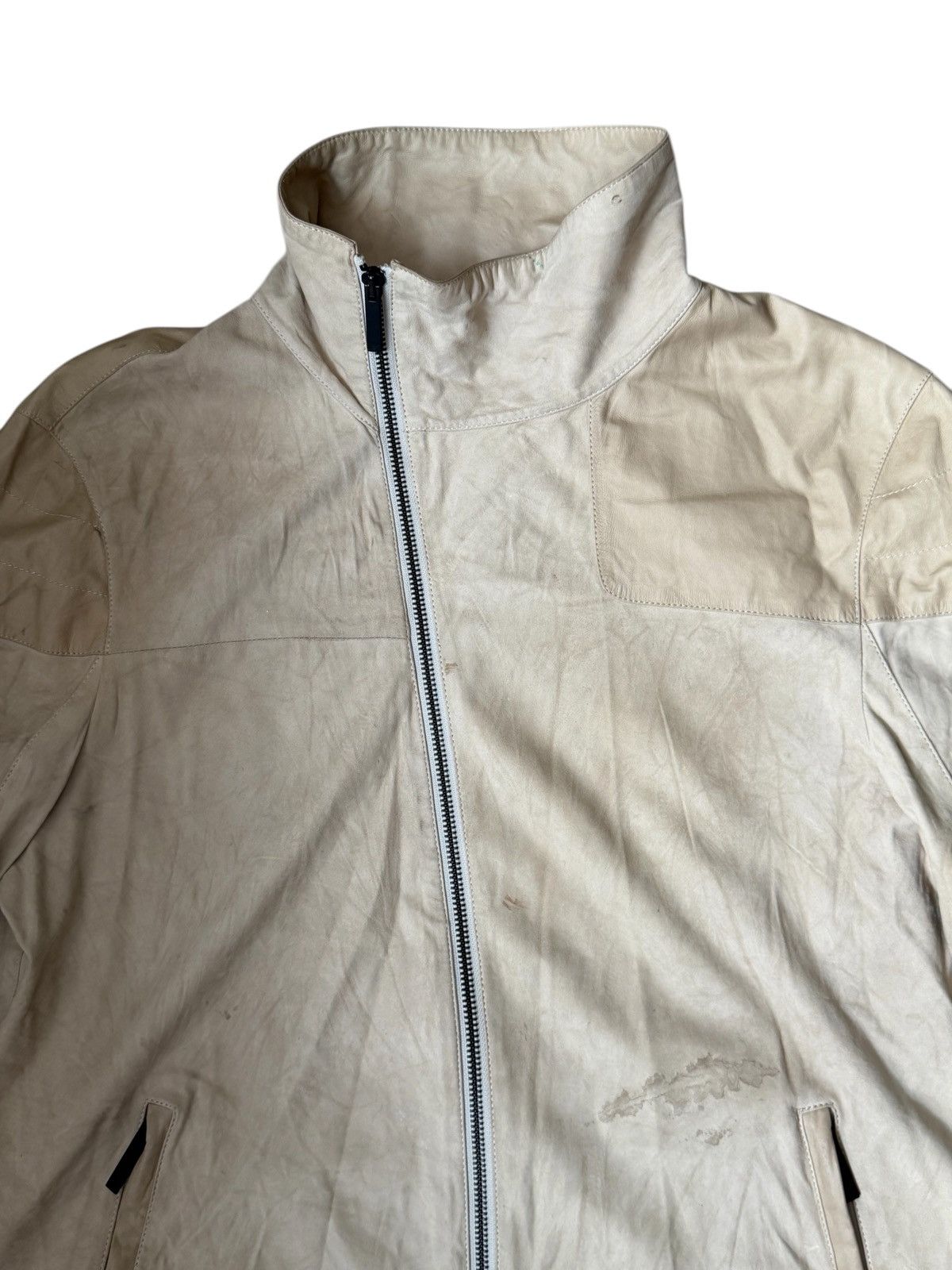 Emporio Armani Emprio Aimani Avant Garde Leather Jacket Size US L / EU 52-54 / 3 - 4 Thumbnail