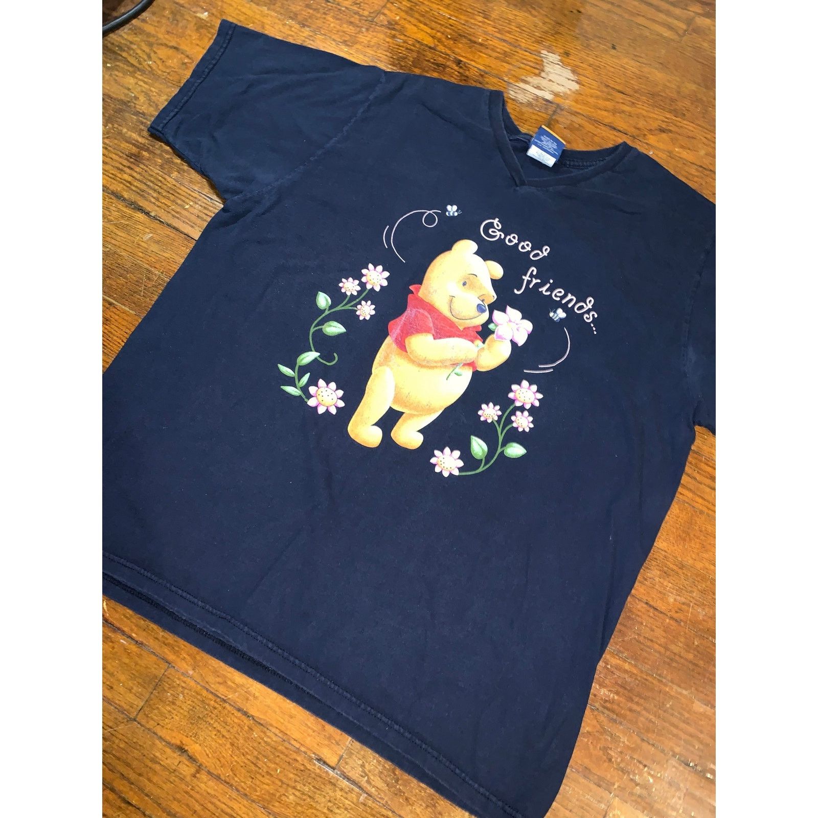 Disney × Vintage Winnie The Pooh V Neck T Shirt Womens 18W 20W Disney Size XXL / US 16-18 / IT 52-54 - 4 Thumbnail